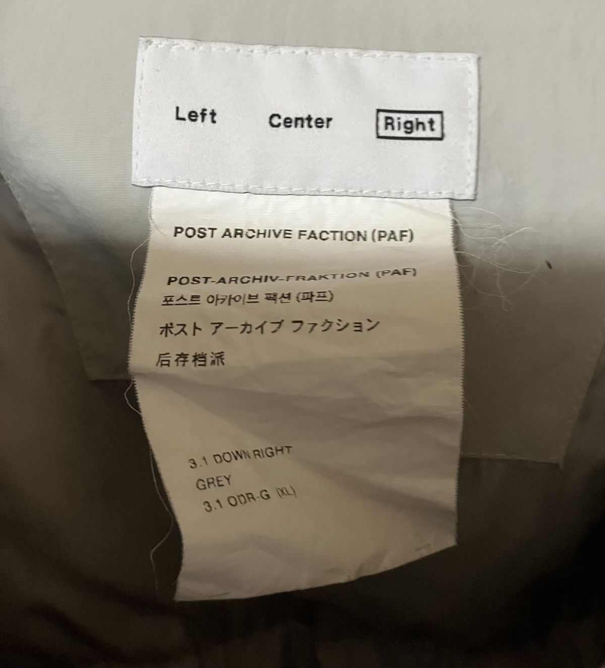 POST ARCHIVE FACTION (PAF) post archive faction 3.1 down jacket Size US M / EU 48-50 / 2 - 2 Thumbnail