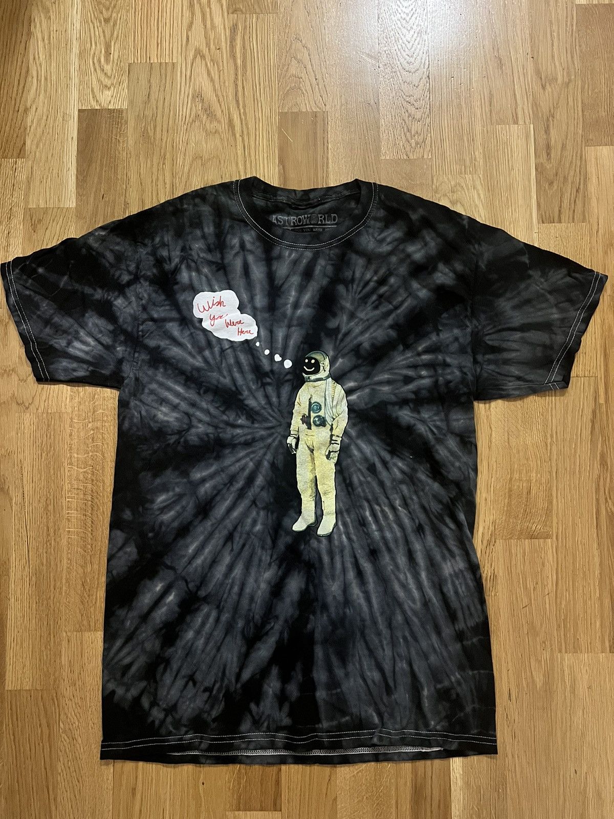 Travis Scott Travis Scott Astroworld Tie Dye Black New T