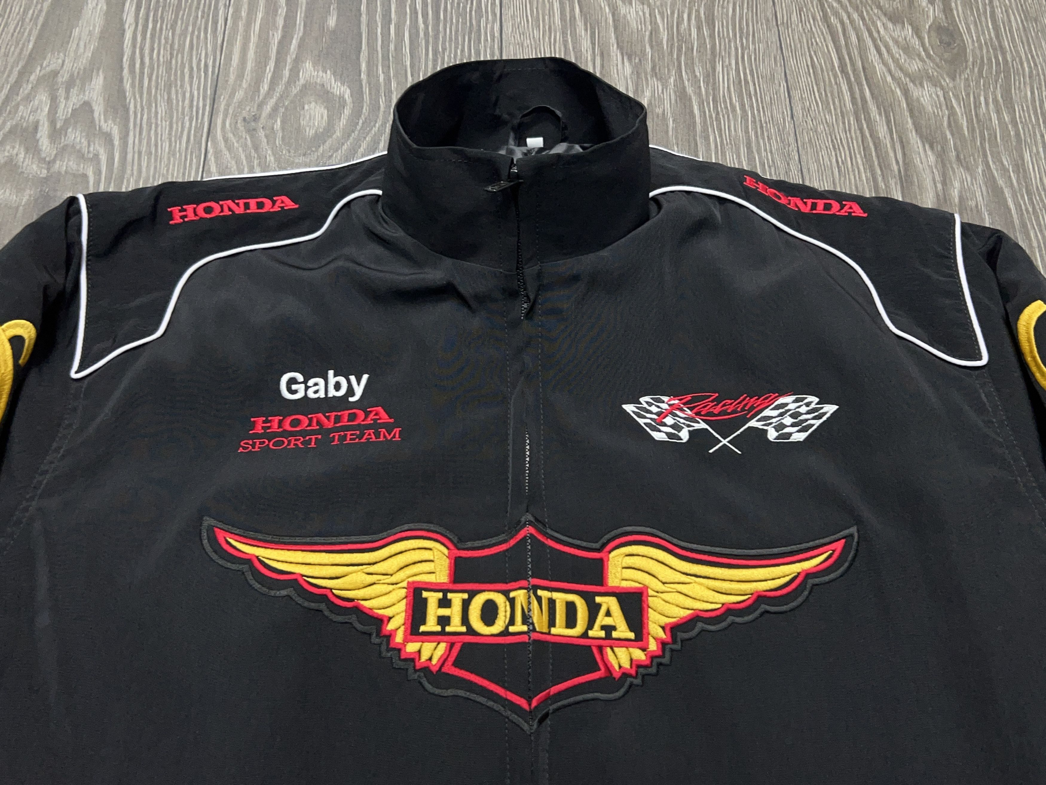 Honda Mens Sport Team Racing Gold Wing Embroidery Jacket ZIp Size US L / EU 52-54 / 3 - 2 Thumbnail