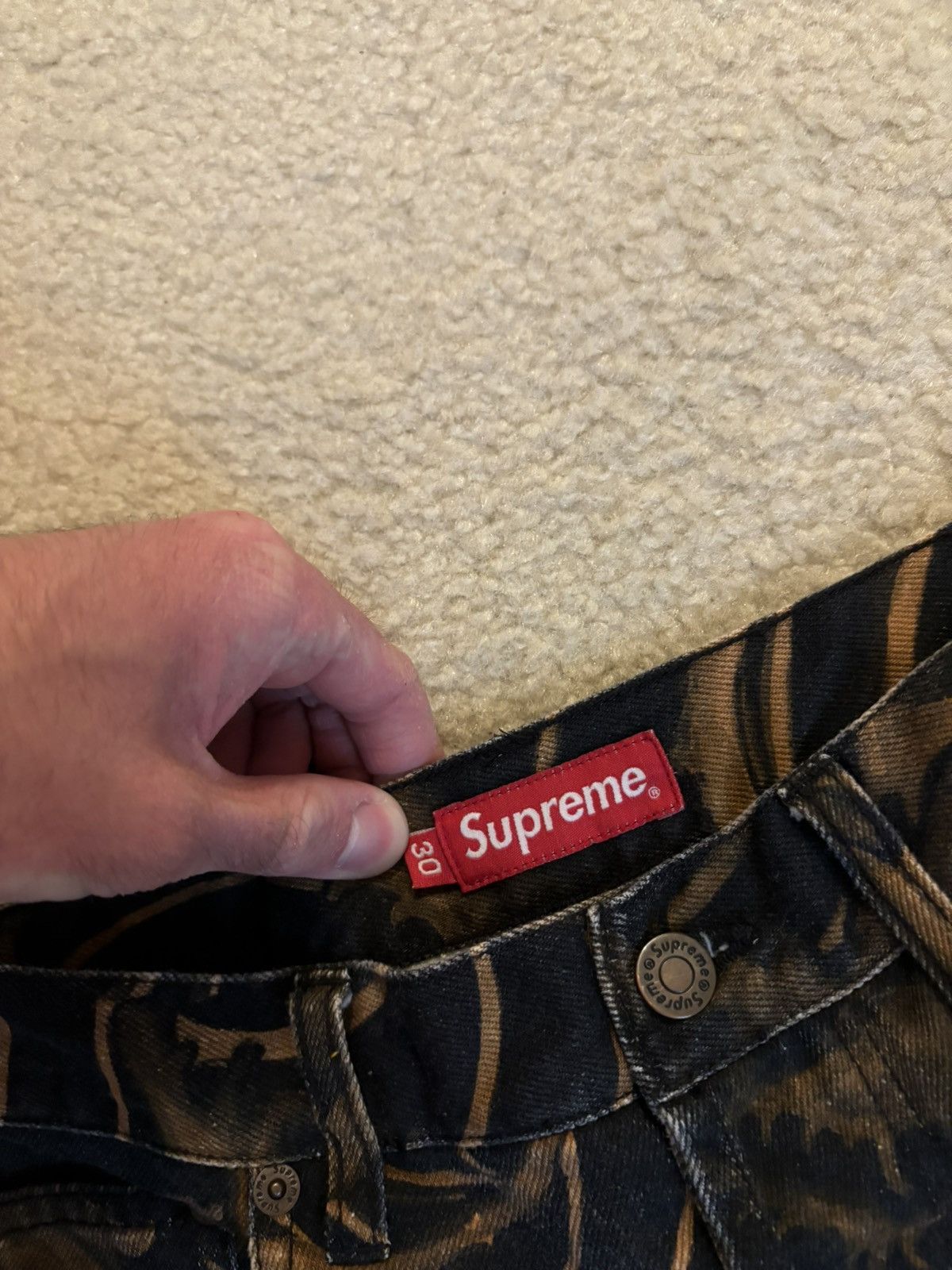 Supreme Supreme Waves Jeans Navy Gold Size US 30 / EU 46 - 4 Thumbnail