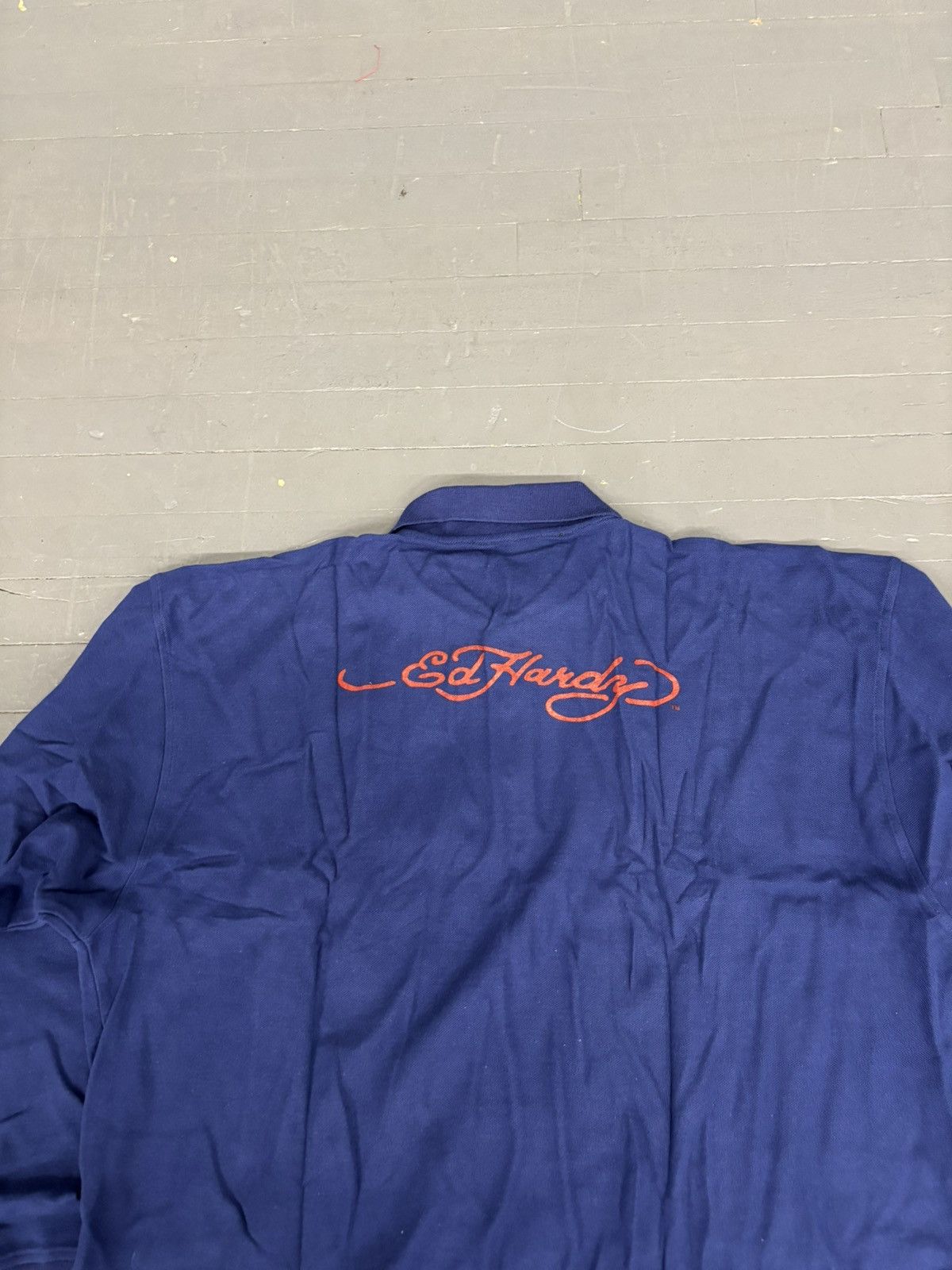 Affliction × Christian Audigier × Ed Hardy Y2K Ed Hardy Polo Longsleeve shirt Size US XXL / EU 58 / 5 - 6 Thumbnail