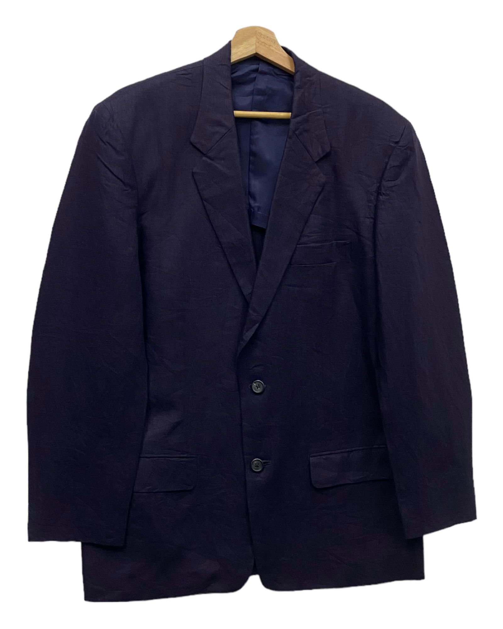 Y's × Y's for Men × Yohji Yamamoto 🔥Ys For Men L.Q Rare Color Dark Purple Blazer Coat Size US M / EU 48-50 / 2 - 8 Thumbnail