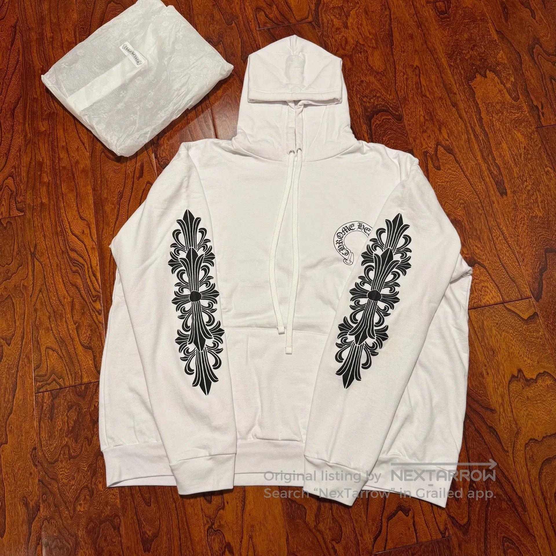 Chrome Hearts chrome hearts white hooded sweatshirt XXL. Size US XXL / EU 58 / 5 - 4 Thumbnail