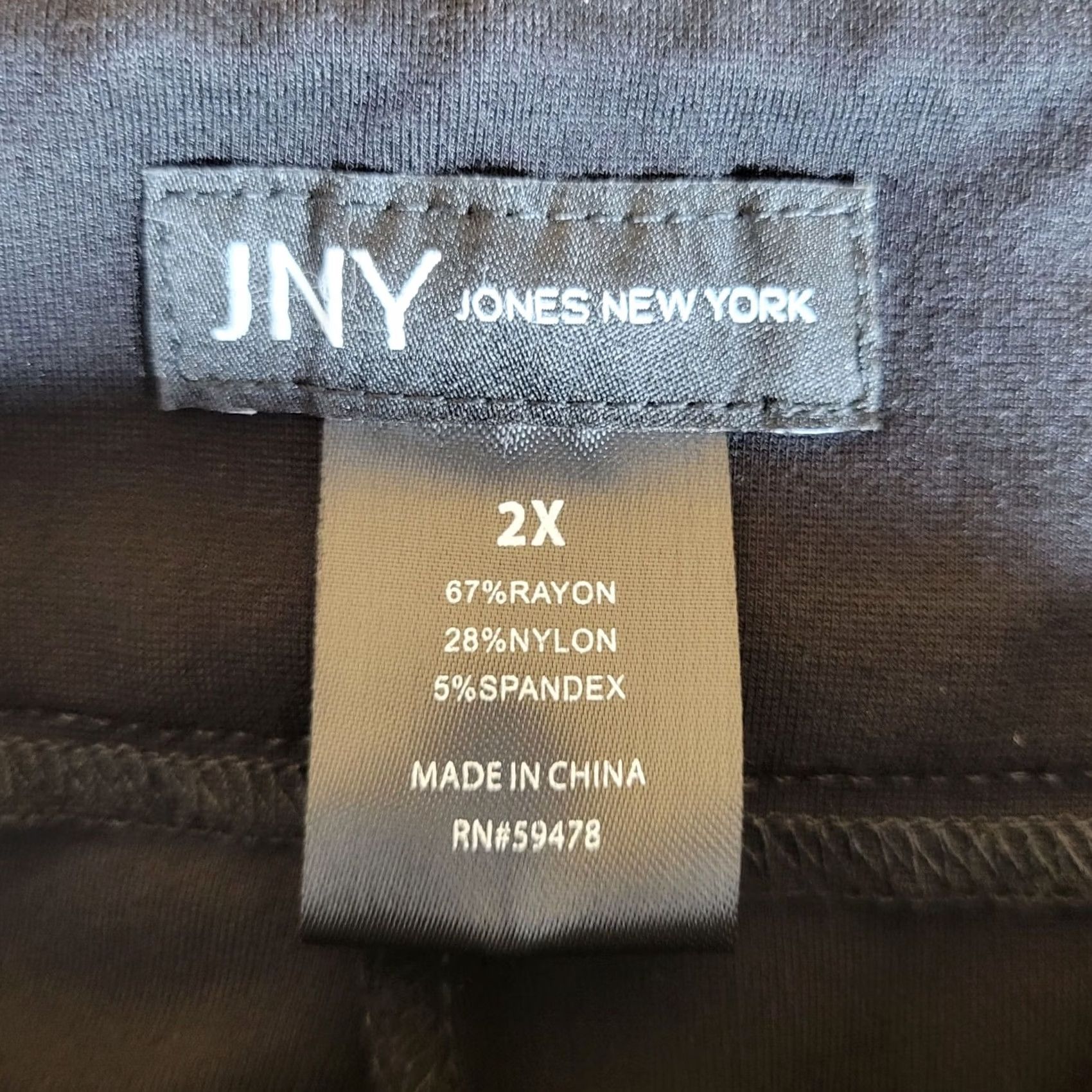 Jones New York Jones New York Pants Womens Plus Size 2X Black Career Work Wear Size 40" / US 18 - 6 Thumbnail