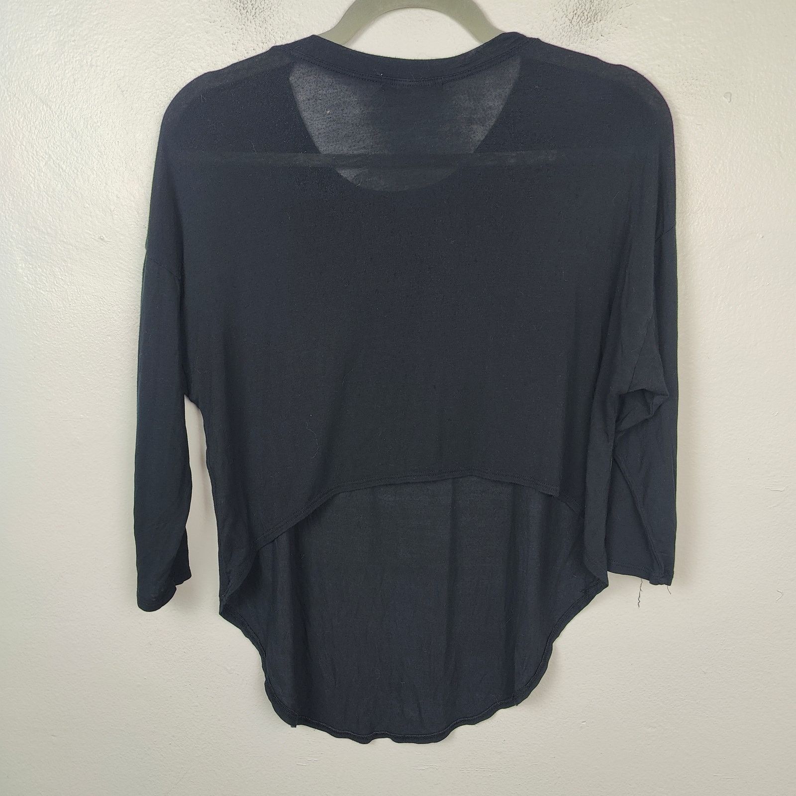 Other Joah Brown Top Womens One Size Soft Black Scoopneck Hi Low Size ONE SIZE - 4 Thumbnail