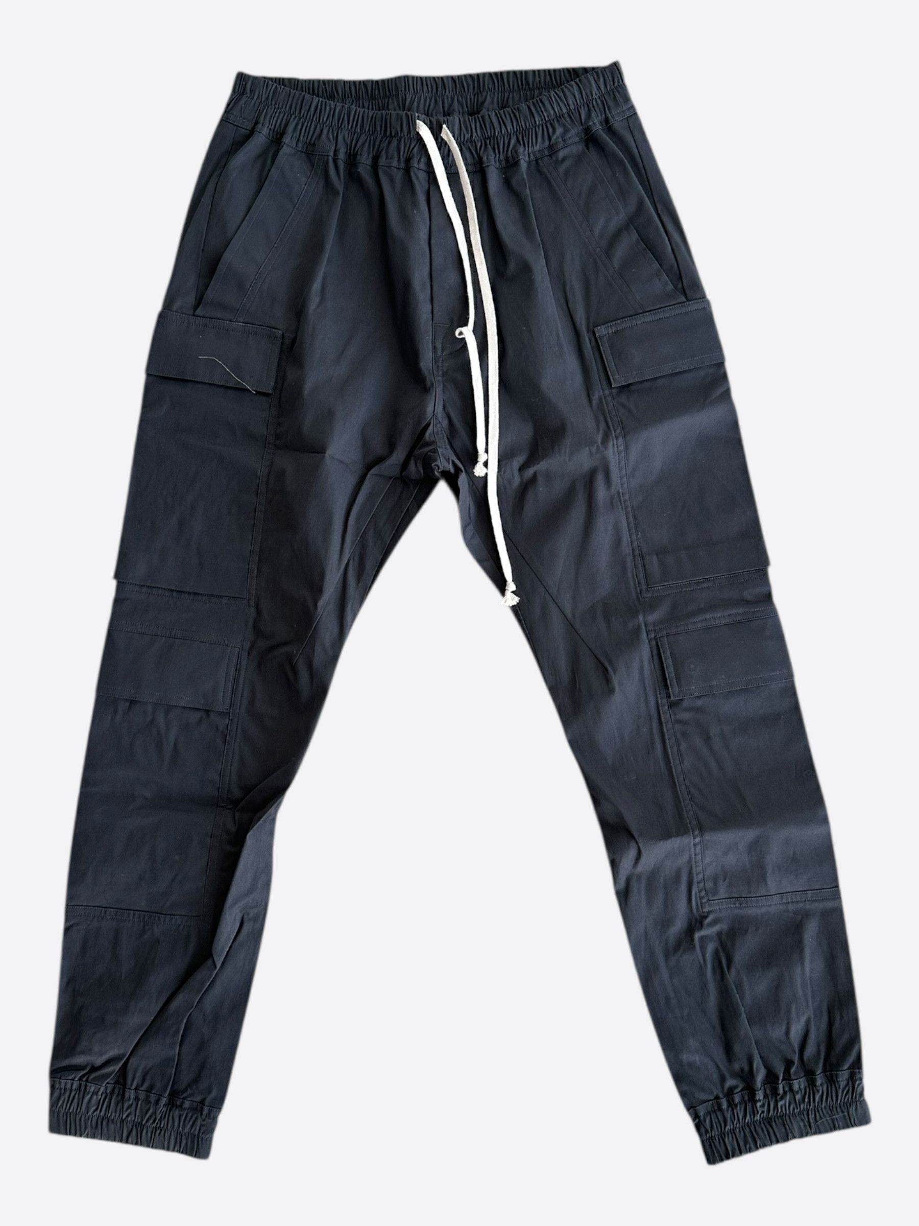 Rick Owens Black Mastodon Megacargo Pants
