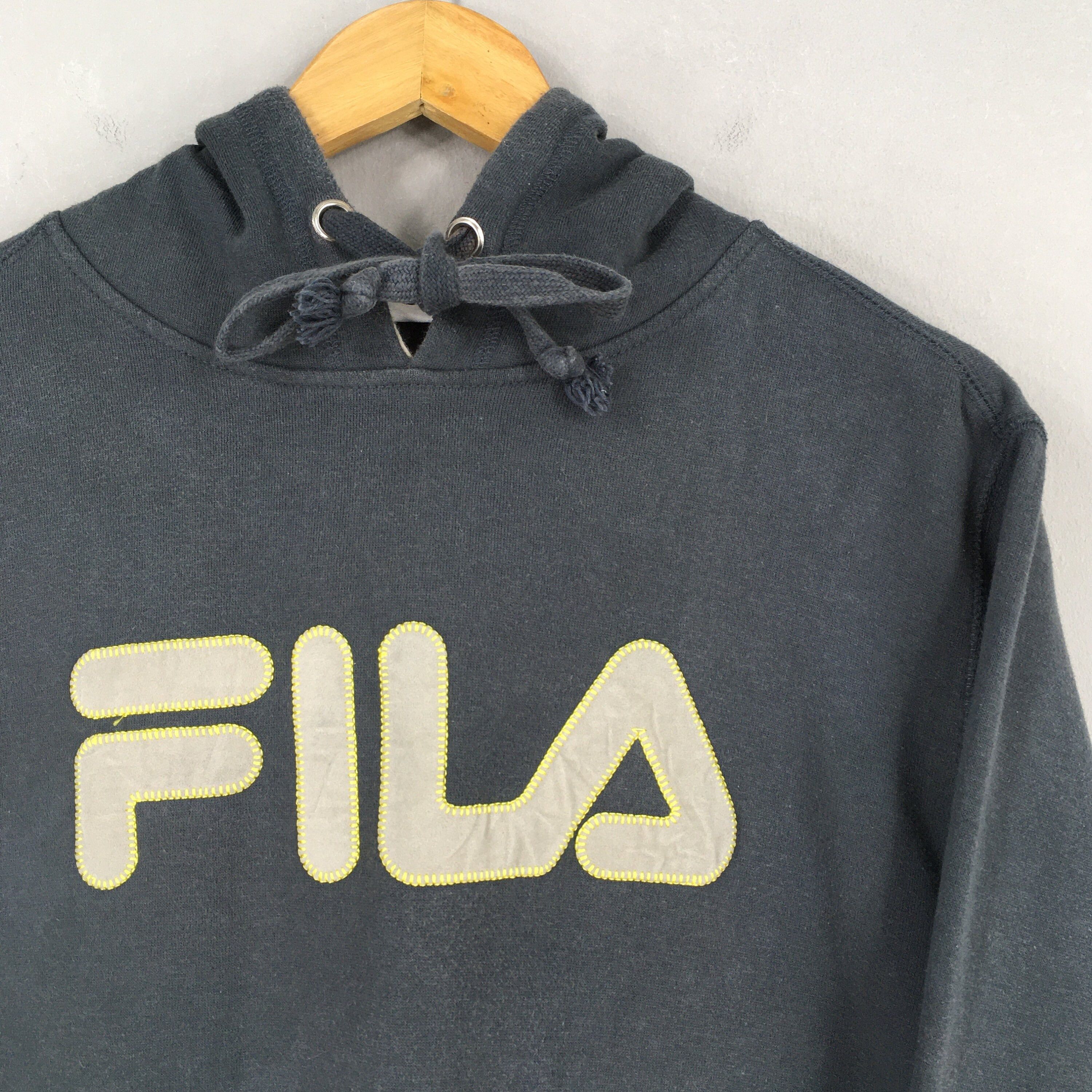 Fila × Vintage Vintage Fila Biella Italia Gray Hoodie Large Size US L / EU 52-54 / 3 - 2 Thumbnail