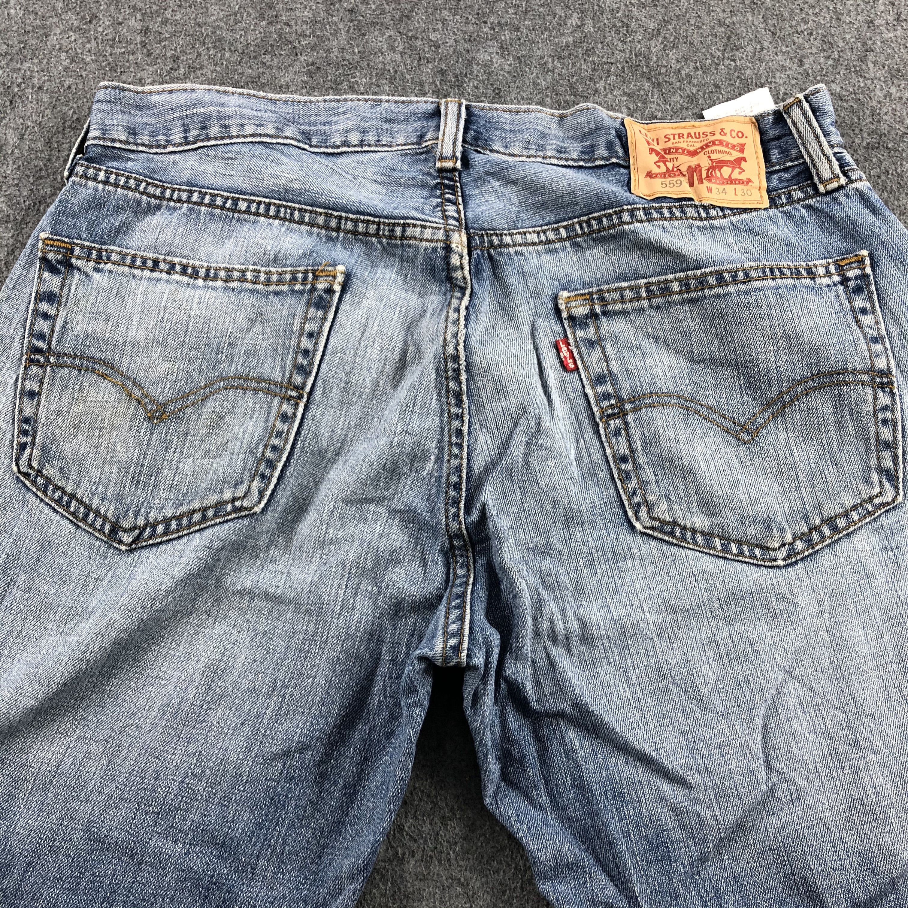 Levi's Vintage Light Wash Levis 559 Jeans-J2016 Size US 35 - 4 Thumbnail