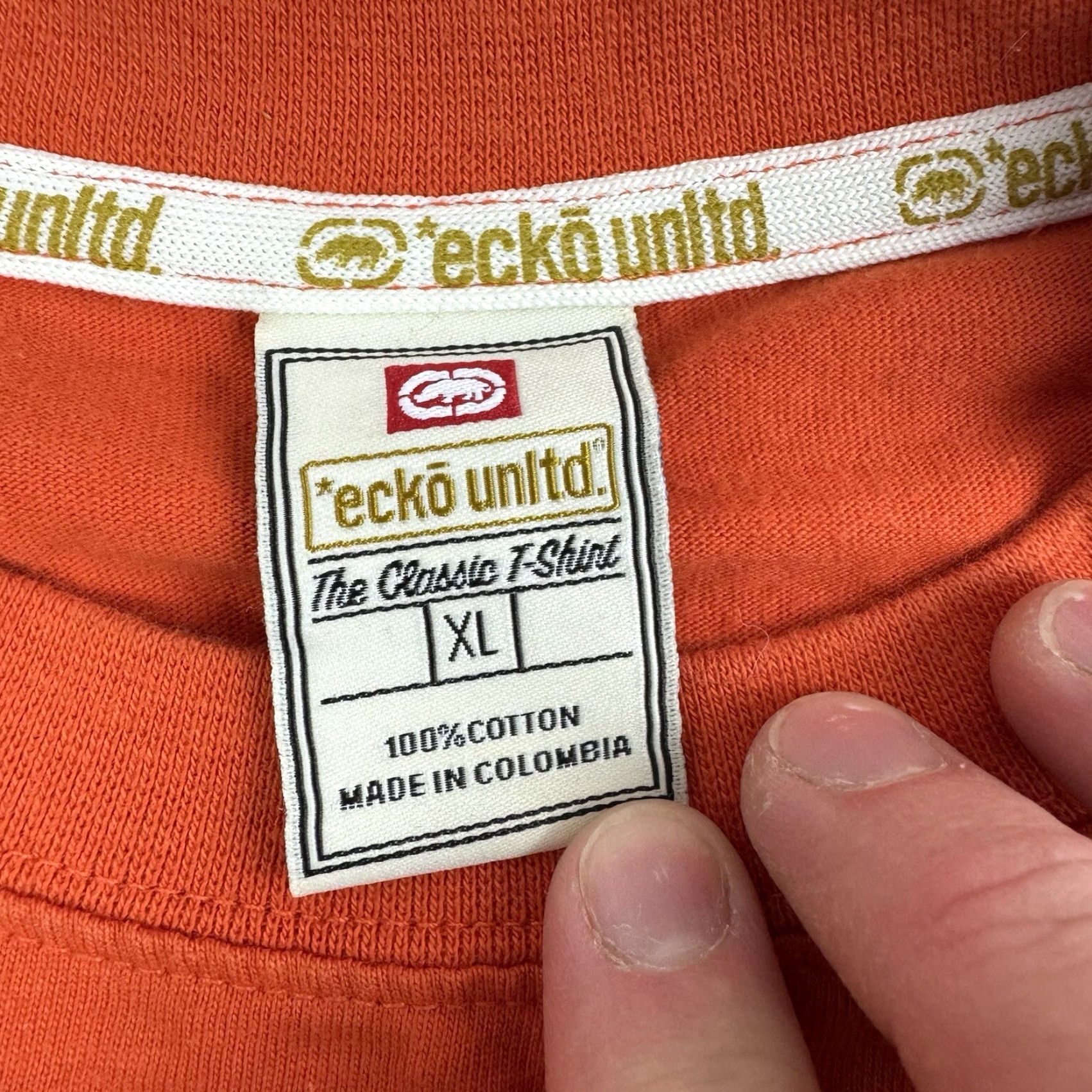 Ecko Unltd. VINTAGE Ecko Unltd T-Shirt Adult XL Orange Baggy Relaxed Hipster Punk Y2K Grunge Mens Size US XL / EU 56 / 4 - 5 Thumbnail