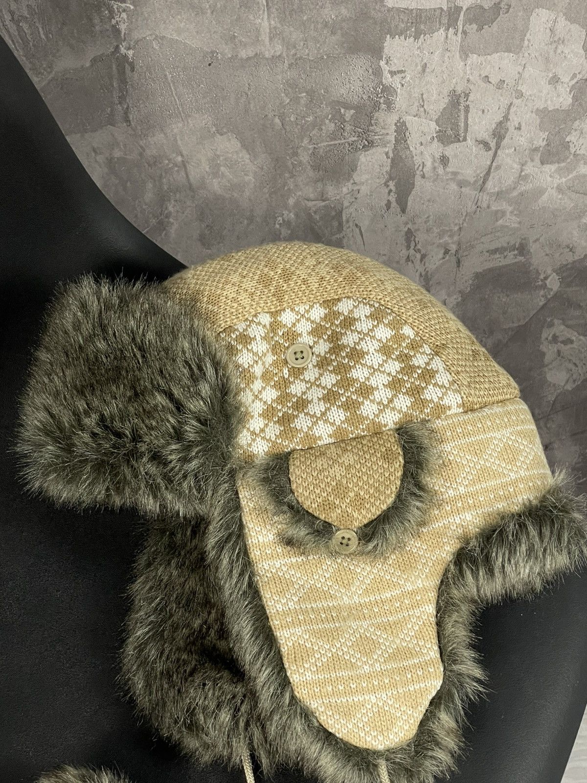 20471120 × Japanese Brand × Vintage 🔥Y2K FUR USHANKA 90’S XMAS FUZZY VINTAGE TAPPER HAT Y2K Size ONE SIZE - 7 Thumbnail