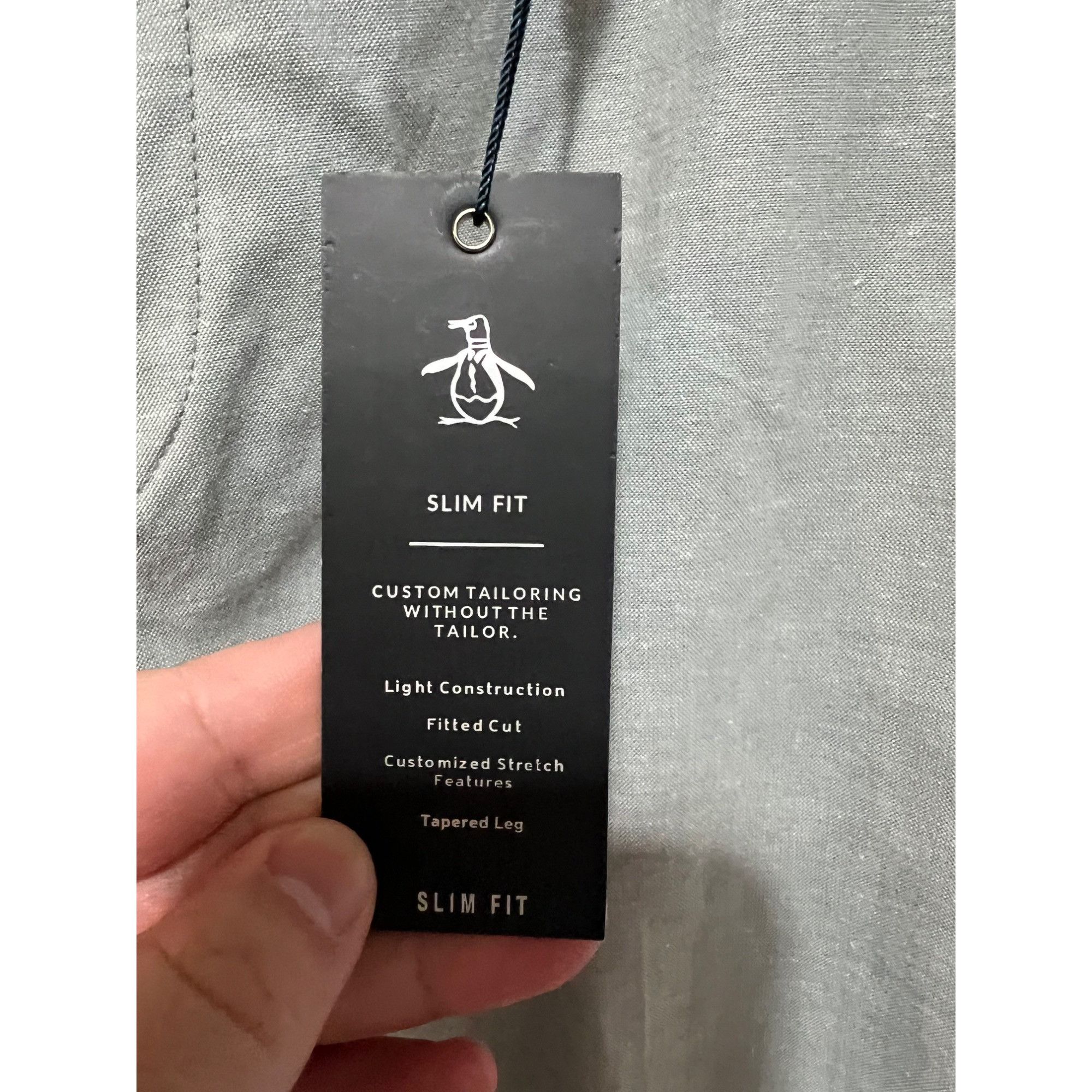 Original Penguin Original Penguin Green Chambray Flat Front Pants - NWT Size Size US 40 / EU 56 - 5 Thumbnail