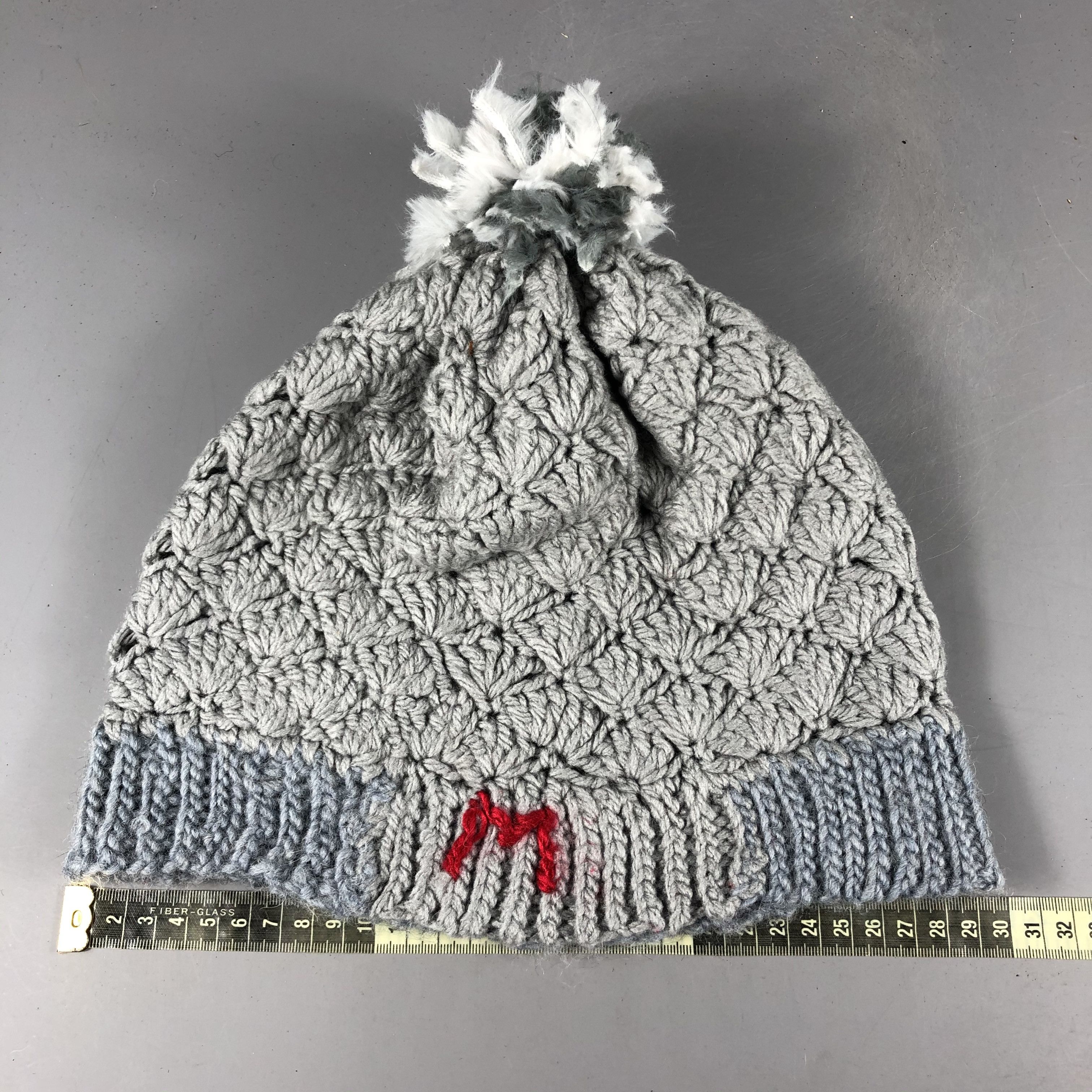 Japanese Brand × Vintage Womens Japanese Brand Knit PomPom Beanie Snow Cap -D1155 Size ONE SIZE - 4 Thumbnail