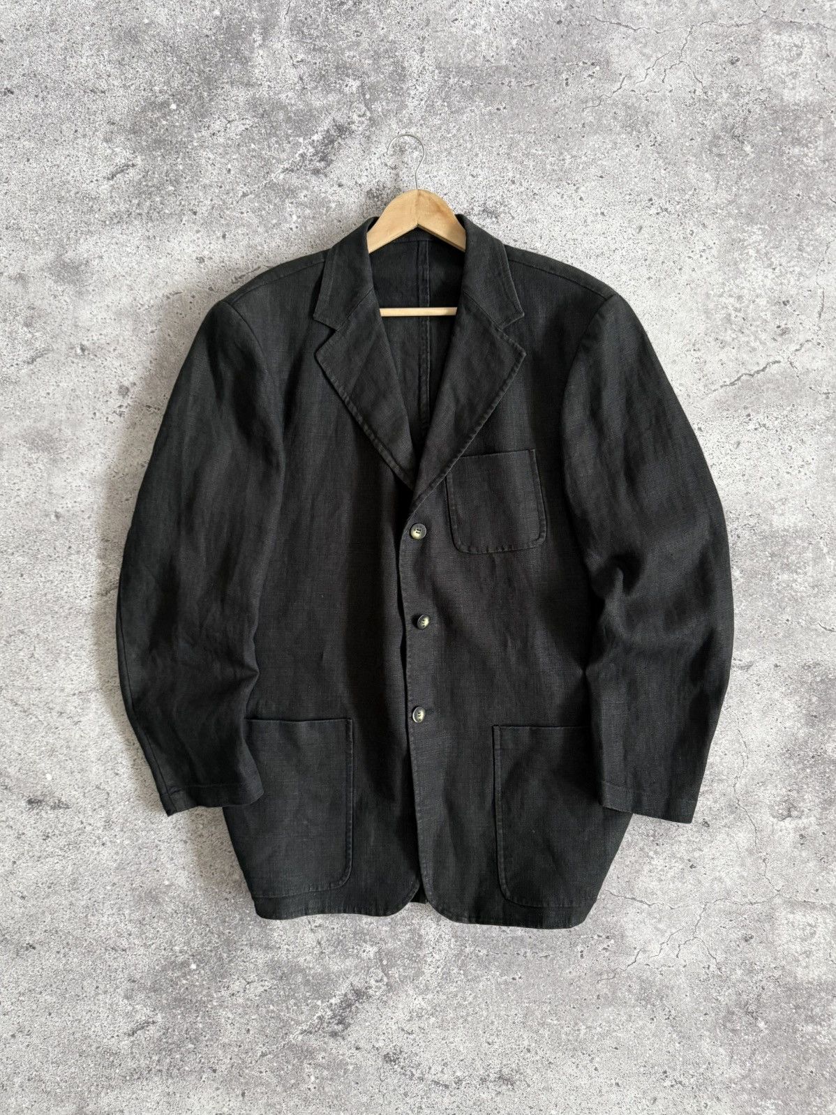 Balmain Vintage Balmain Paris Linen Tailored Blazer | Summer Jacket Size 52L - 5 Thumbnail