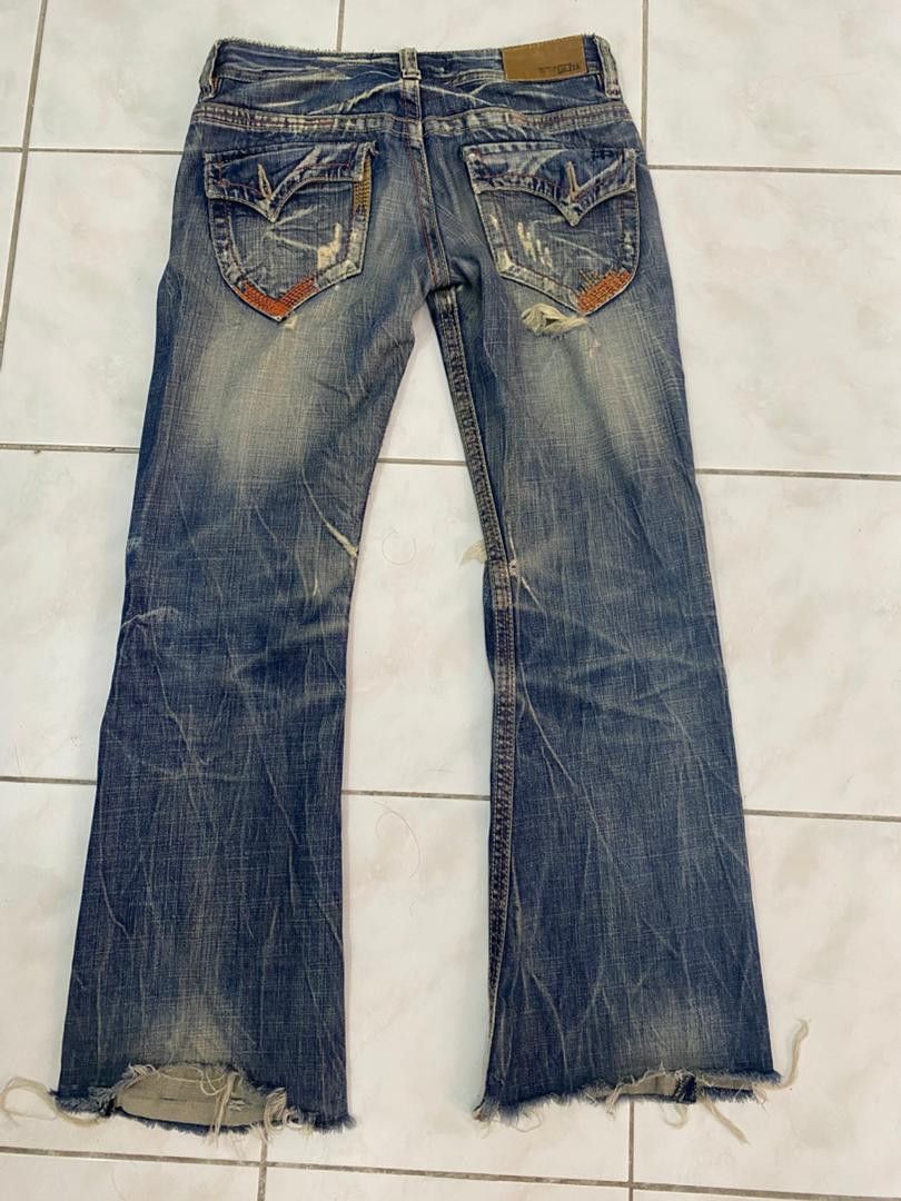 Japanese Brand Vintage Lolita by Concert Club Flare Jeans Size US 28 / EU 44 - 2 Thumbnail