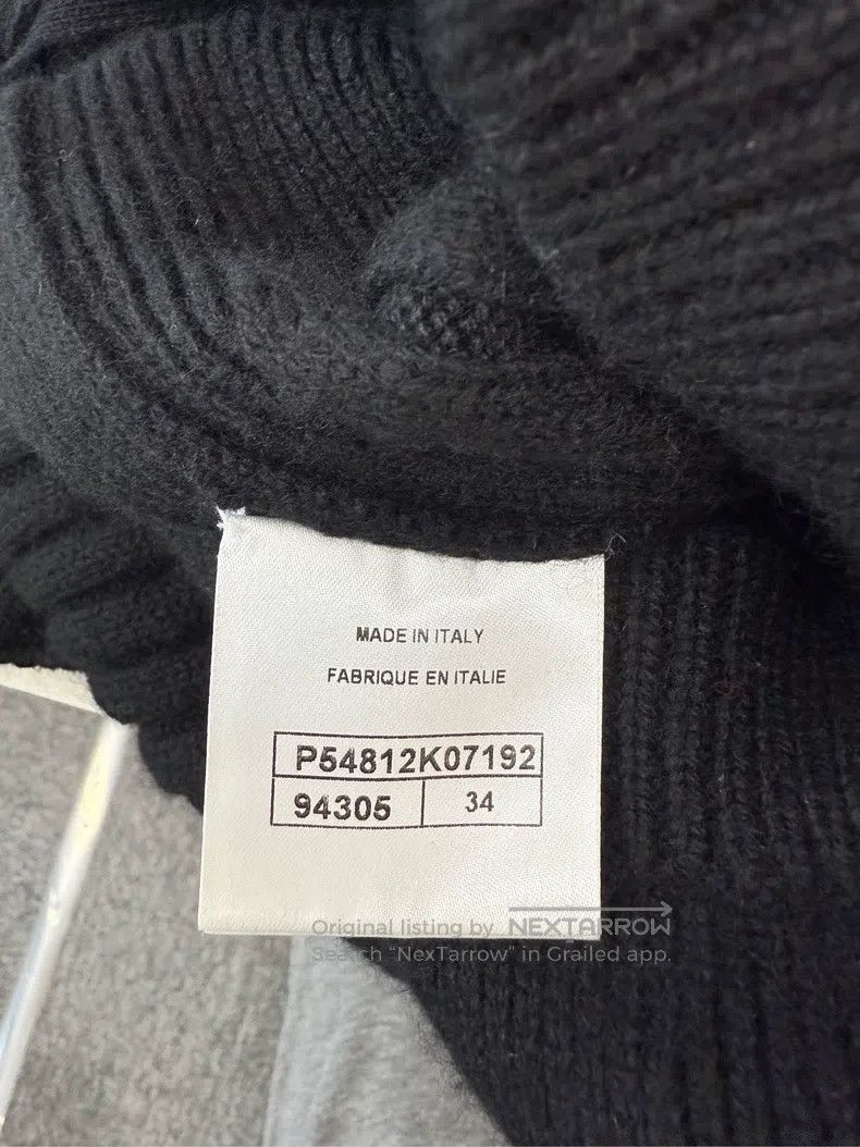 Chanel Chanel Black cashmere skirt Size 42" / US 20 - 4 Thumbnail