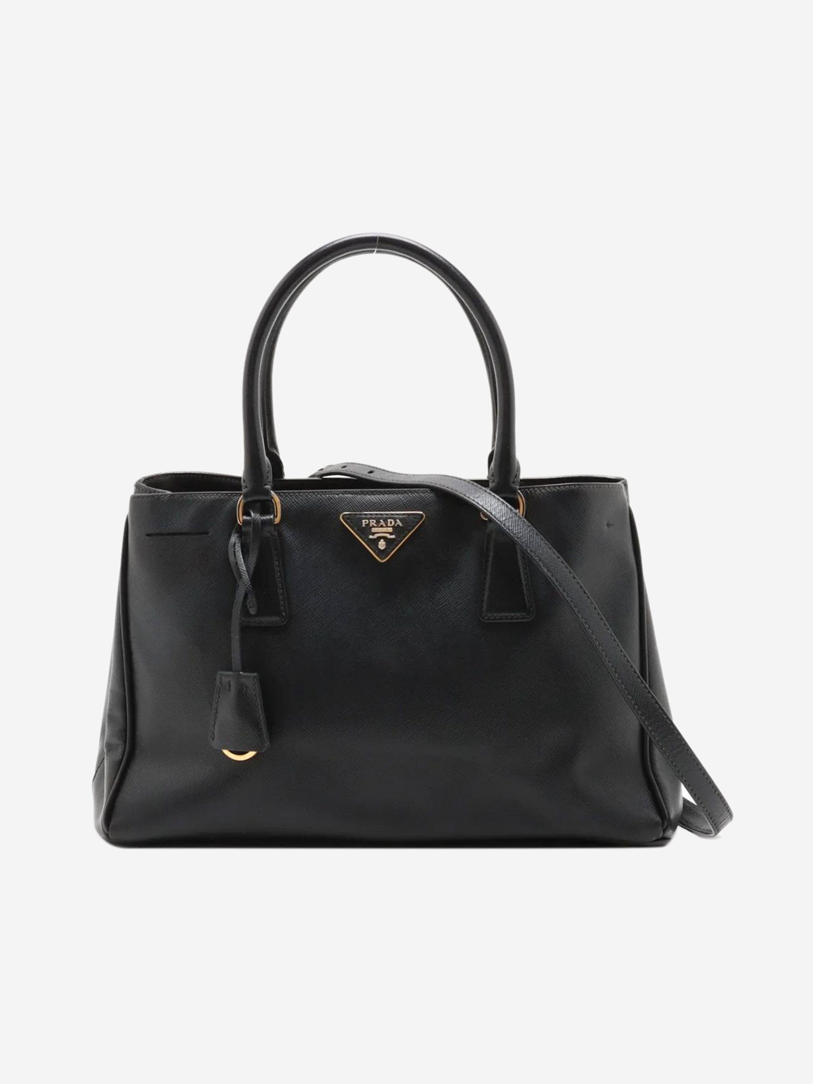 Prada Black Saffiano leather Galleria 2way bag Size ONE SIZE - 1 Thumbnail