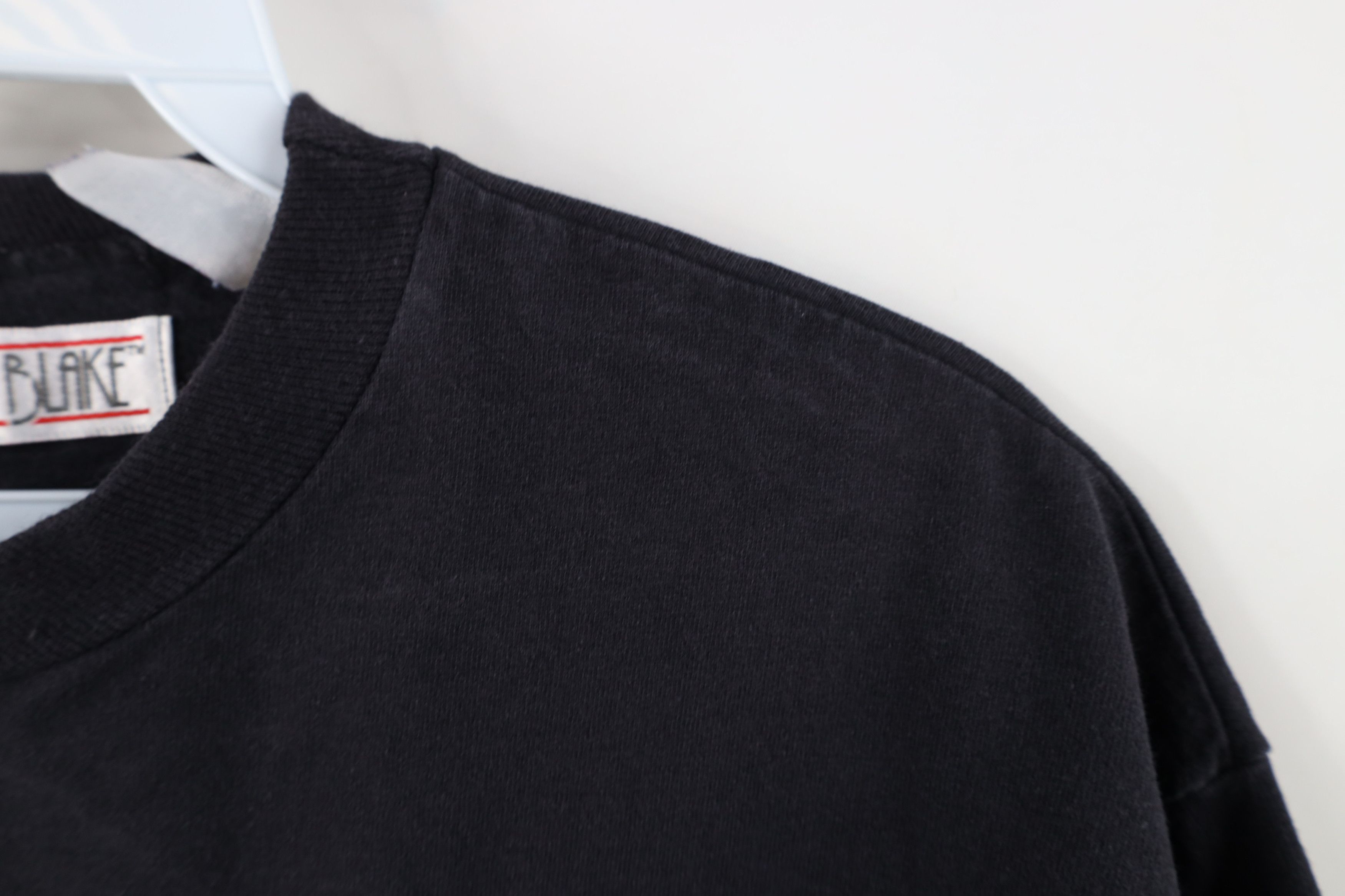 Vintage Vintage 90s Streetwear Blank Cotton Pocket T-Shirt Black Size L / US 10 / IT 46 - 5 Thumbnail