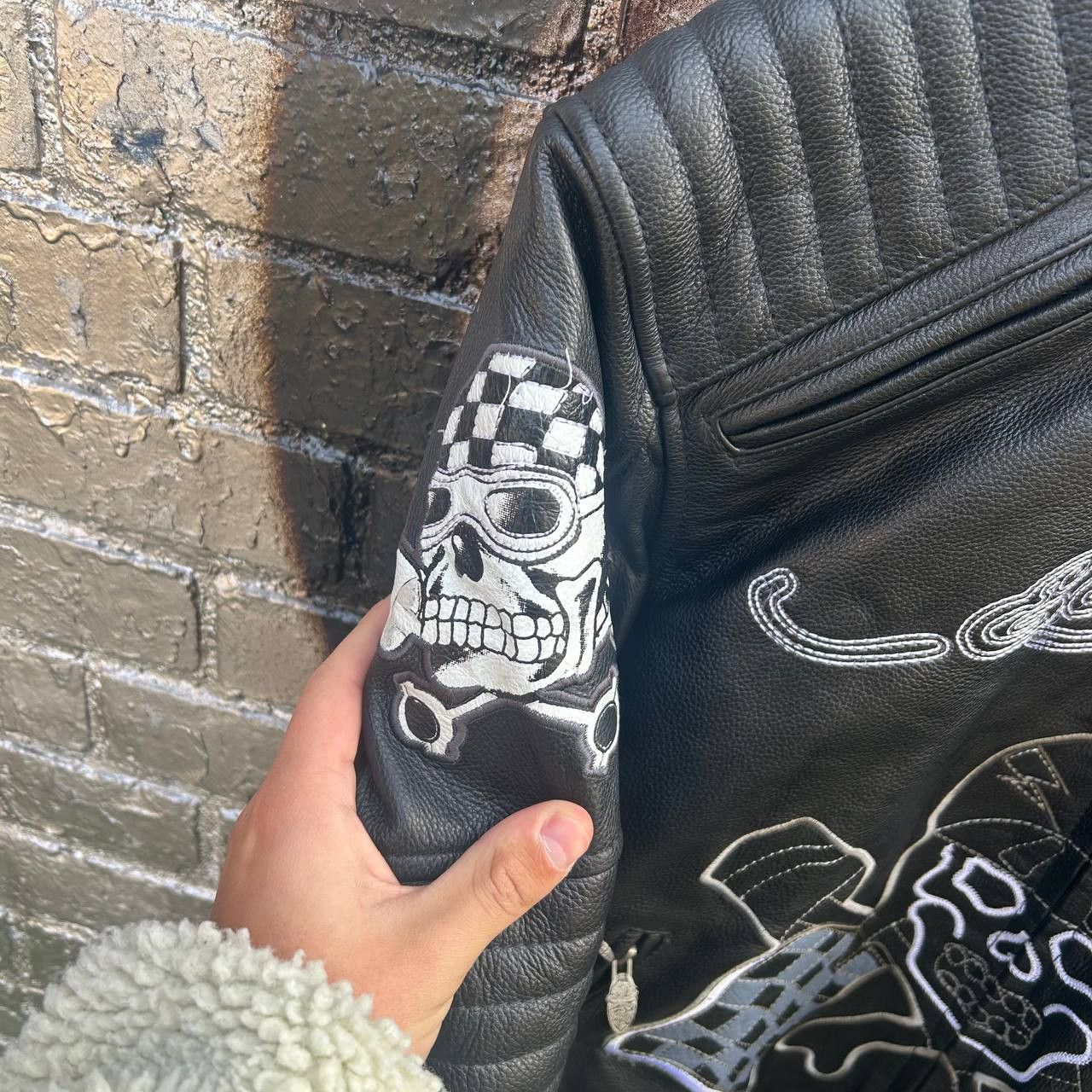 Christian Audigier Ed Hardy vintage motocykle bike jacket Size US M / EU 48-50 / 2 - 6 Thumbnail