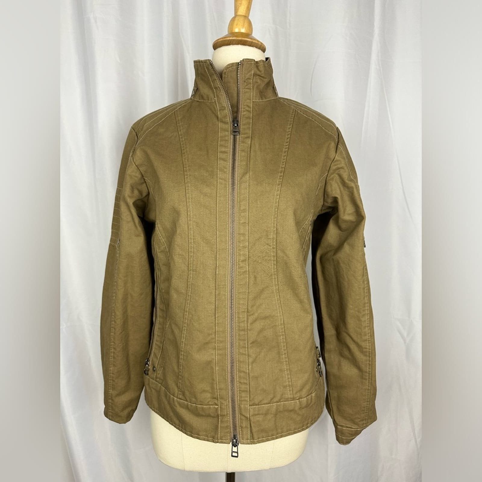 image of NWT Kuhl Cotton Canvas Jacket Size Xs in Green, Women's