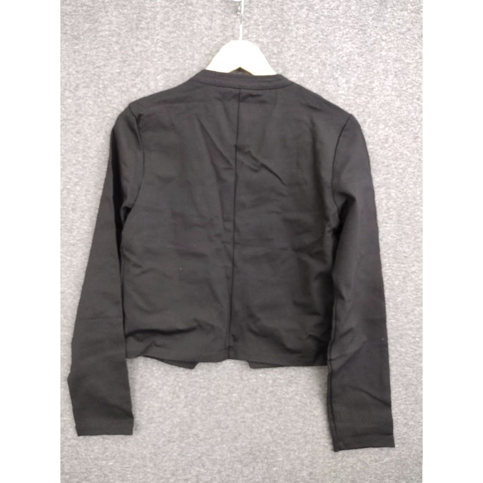 Guess GUESS Blazer Women's Black Open Front Cropped Length M Blazer Short Jacket Solid Black Size M / US 6-8 / IT 42-44 - 2 Thumbnail