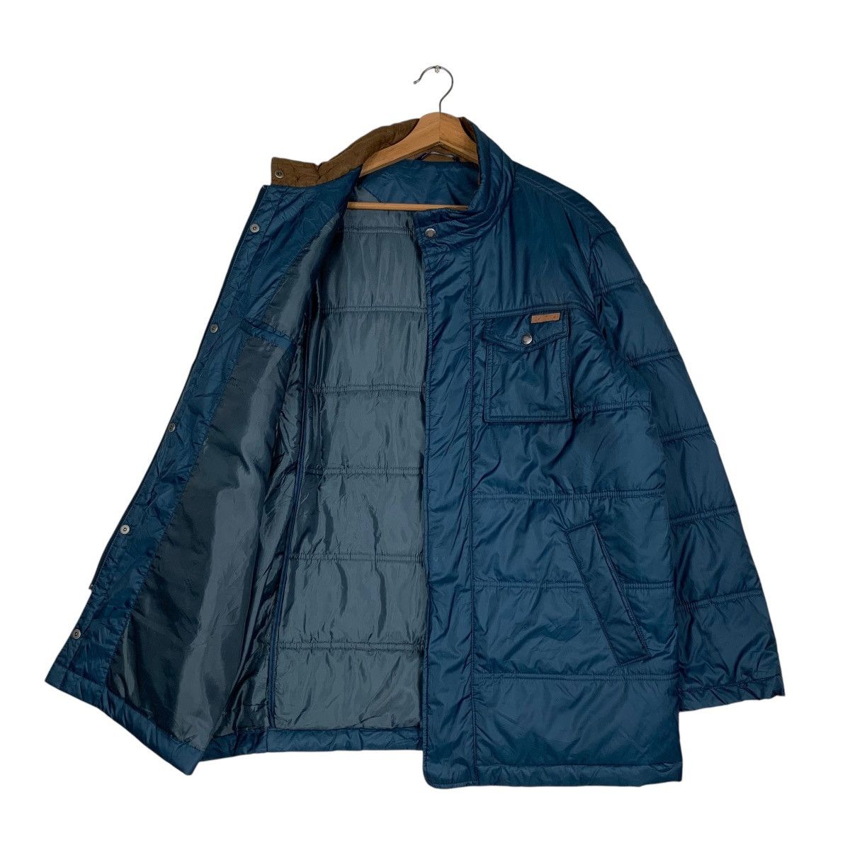Japanese Brand CROCODILE Blue Puffer Jacket Down Jacket #1527-C68 Size US L / EU 52-54 / 3 - 9 Thumbnail