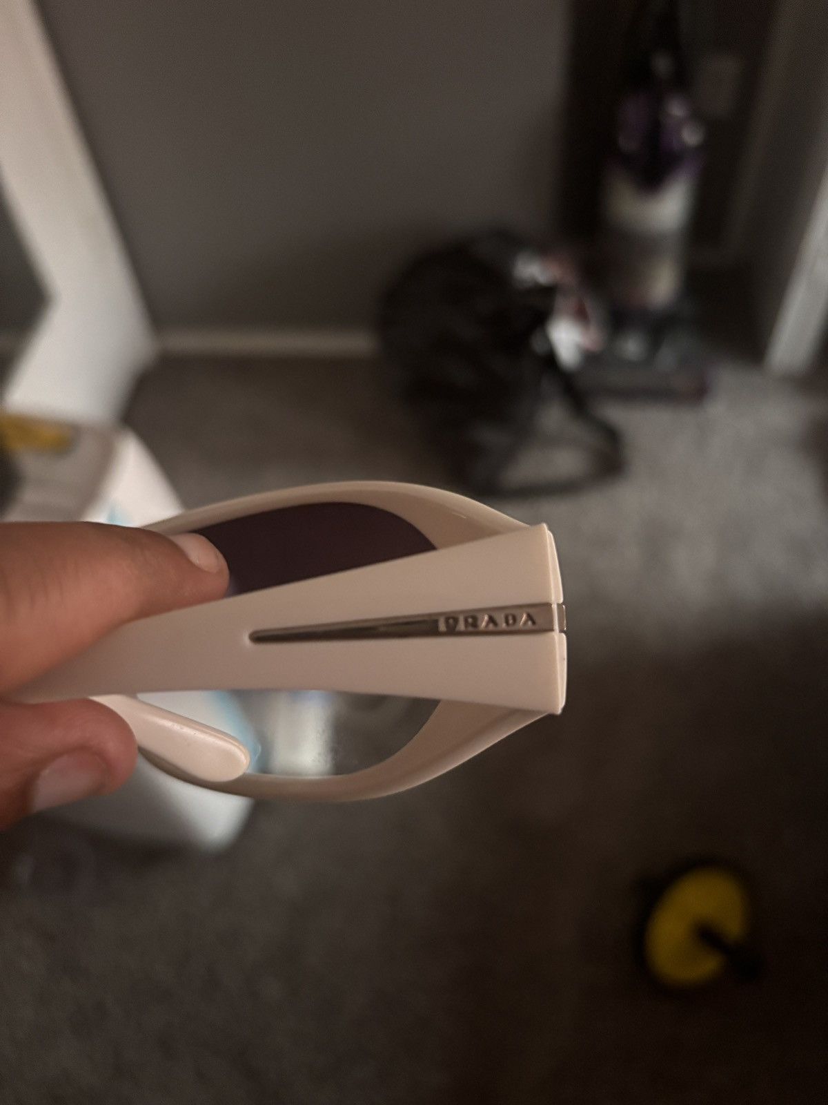 Prada × Vintage Prada Sunglasses white Size ONE SIZE - 3 Thumbnail