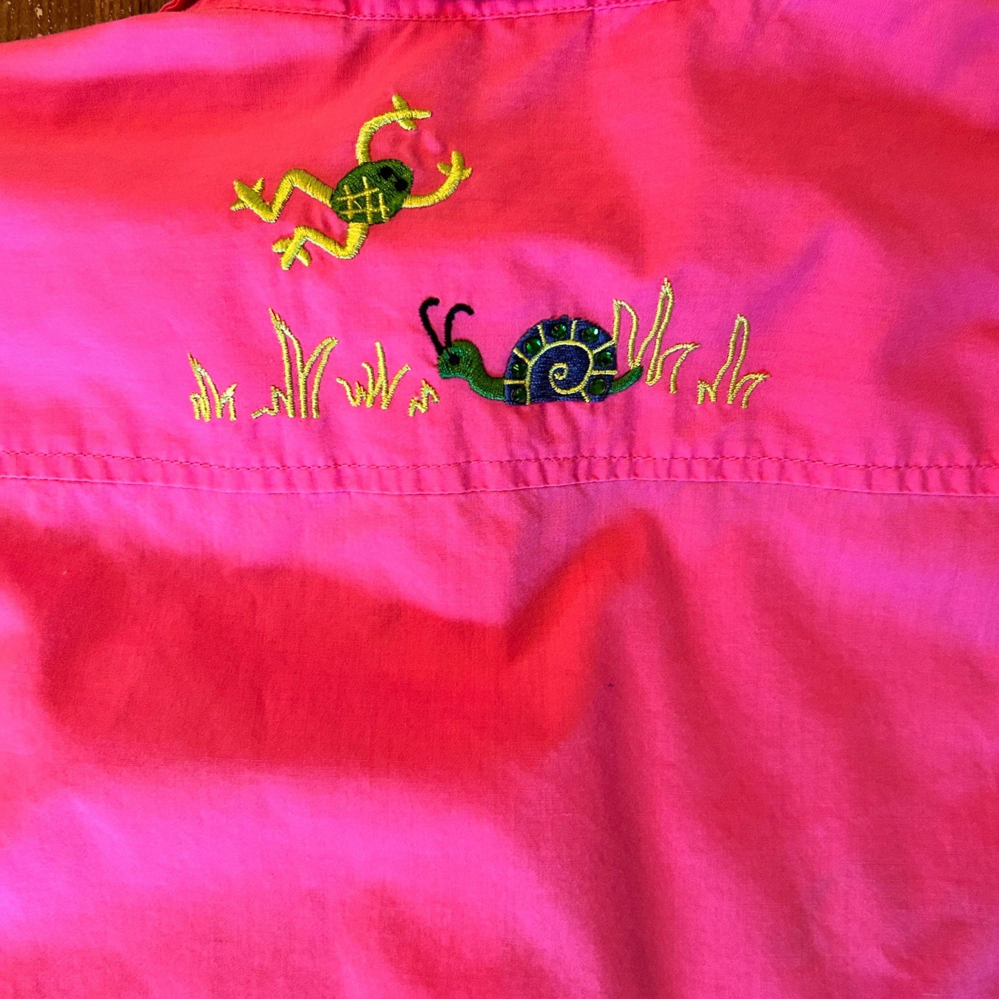 Vintage Vintage Breckenridge Neon Art To Wear Embroidered Critter Bl Size XXL / US 16-18 / IT 52-54 - 5 Thumbnail