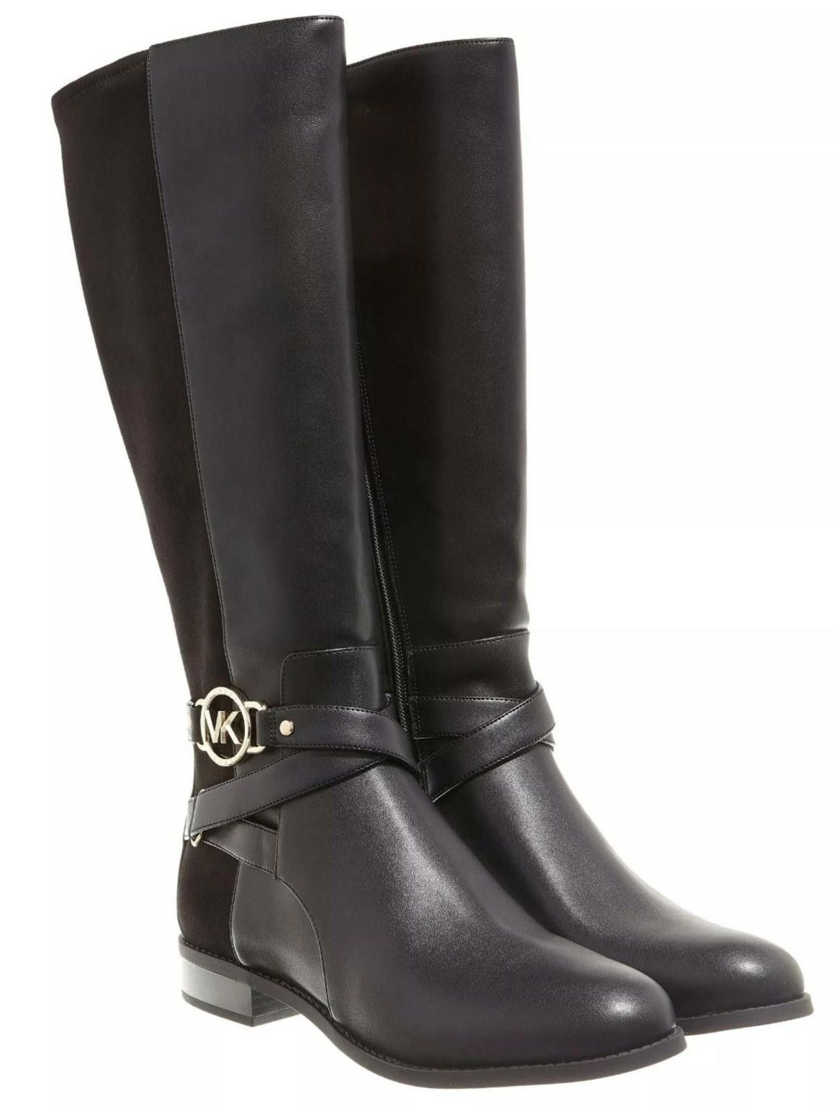 Michael Kors Michael Kors Rory Black Leather Riding Equestrian-Style 10 Size US 10 / IT 40 - 1 Thumbnail