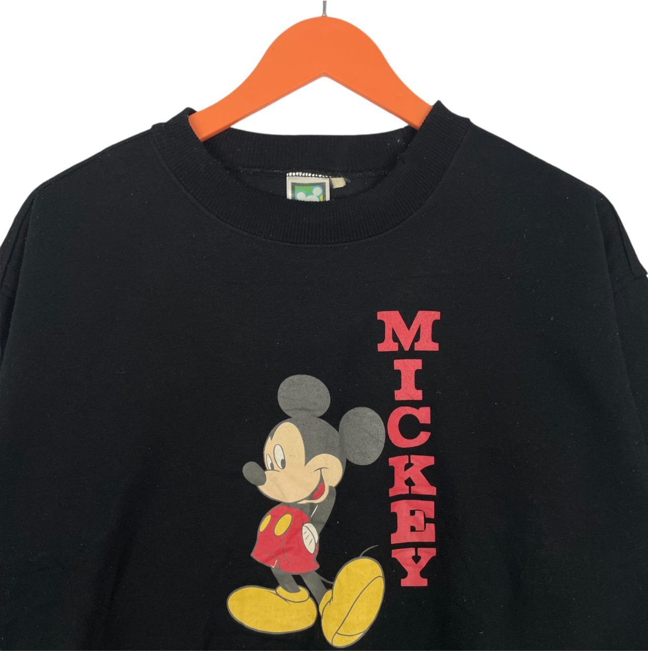 Mickey Mouse Vintage Mickey Mouse Big Printed Logo Pullover Sweatshirt Size US L / EU 52-54 / 3 - 4 Thumbnail