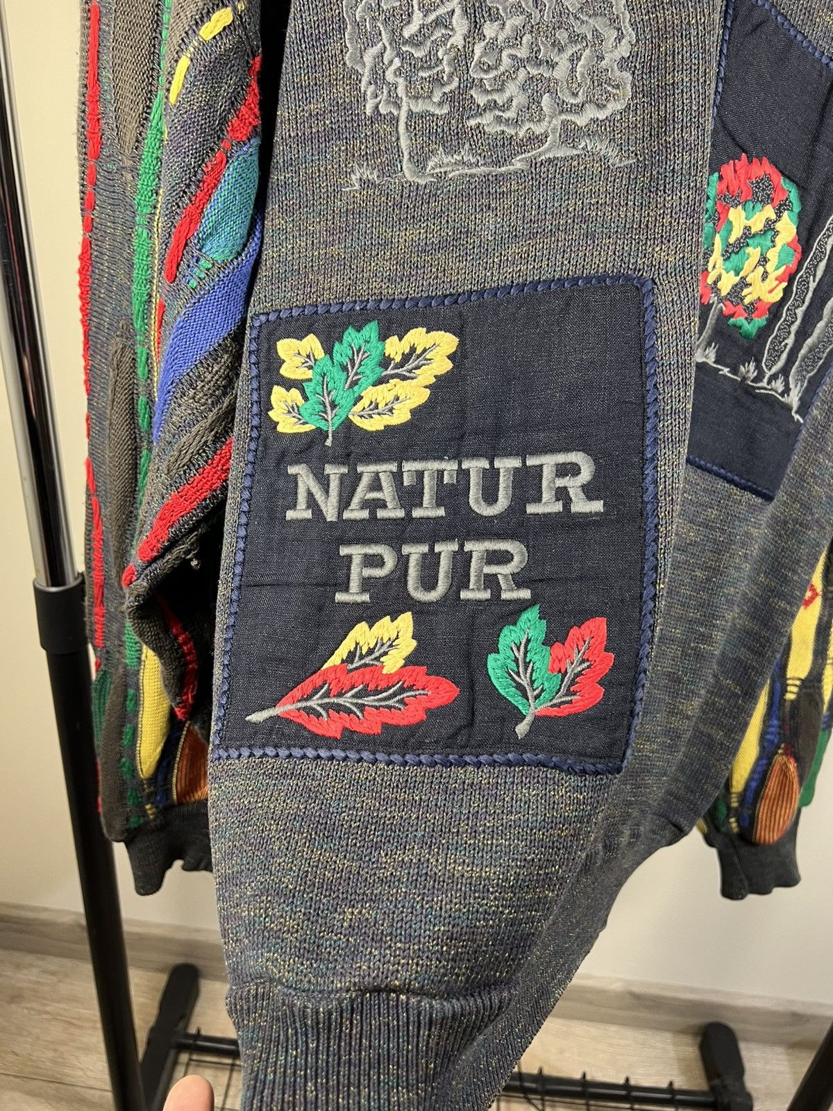Carlo Colucci Carlo Colucci Vintage 90s 3D Knit Sweater Coogi Style Size US L / EU 52-54 / 3 - 2 Thumbnail