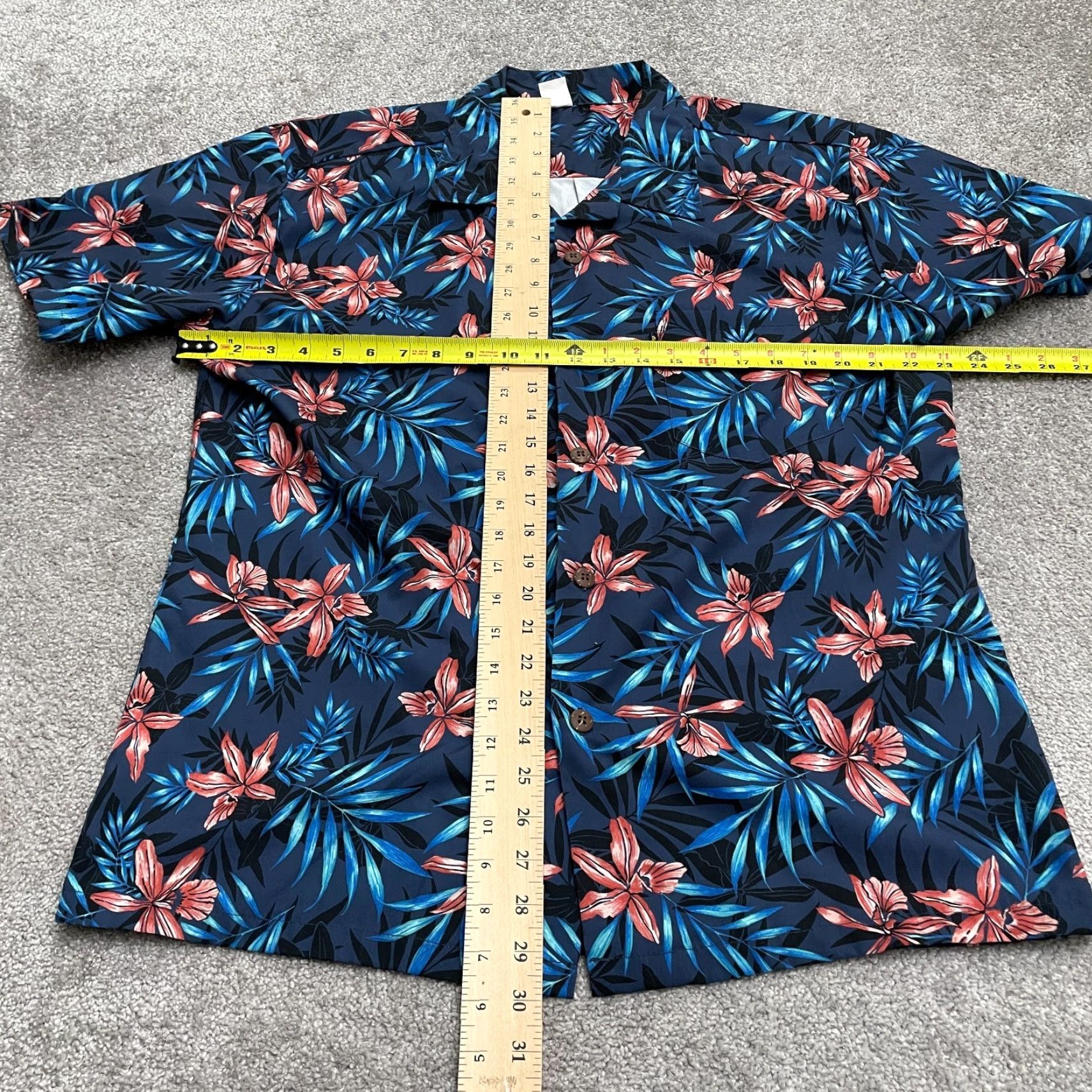 Vintage Palm Wave Hawaii Shirt Mens Large Blue Floral Short Sleeve Button Up Hawaii Beach Tropical 90s? Size US L / EU 52-54 / 3 - 5 Thumbnail
