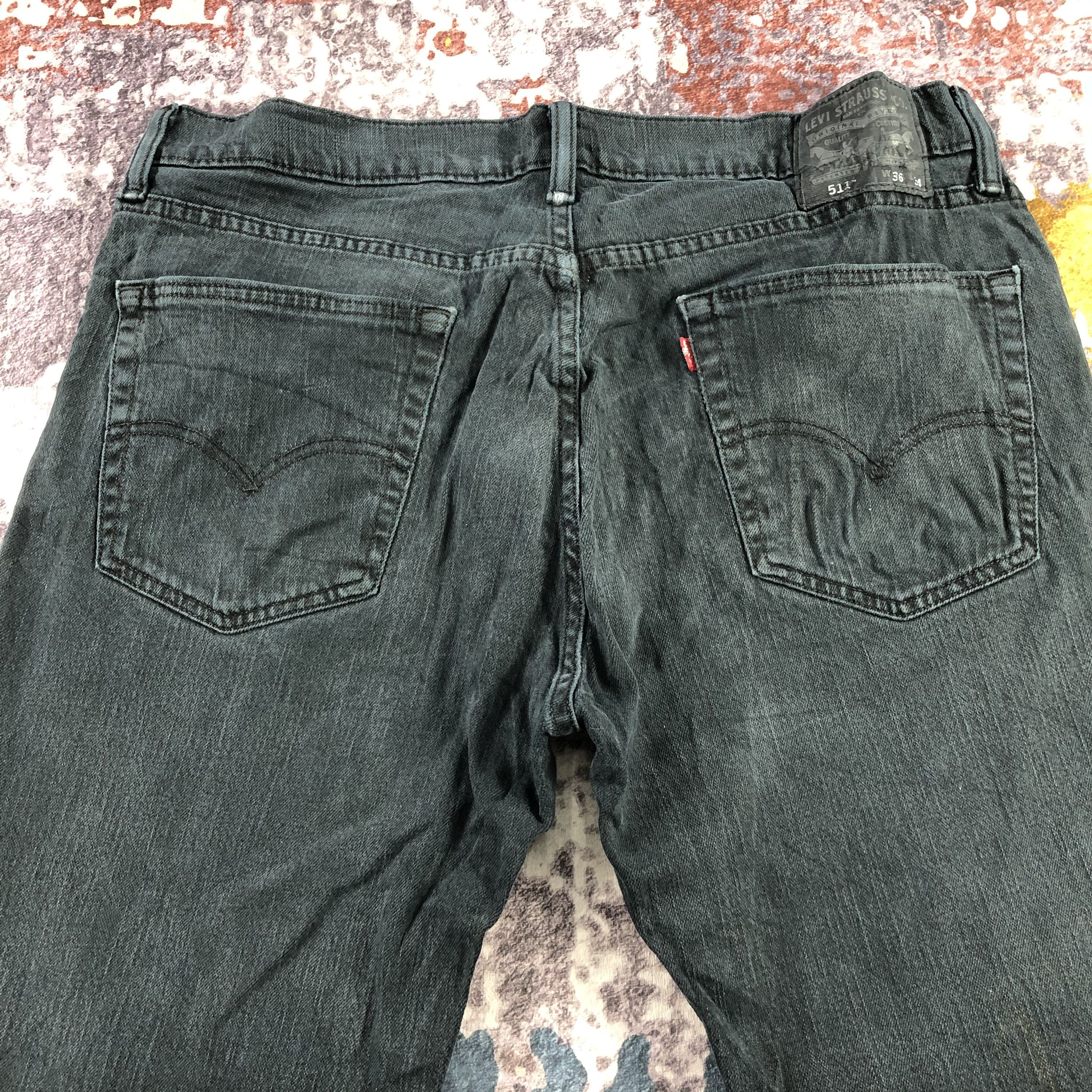 Levi's × Vintage Vintage Faded Black Levis 511 Jeans-JM2880 Size US 38 / EU 54 - 4 Thumbnail