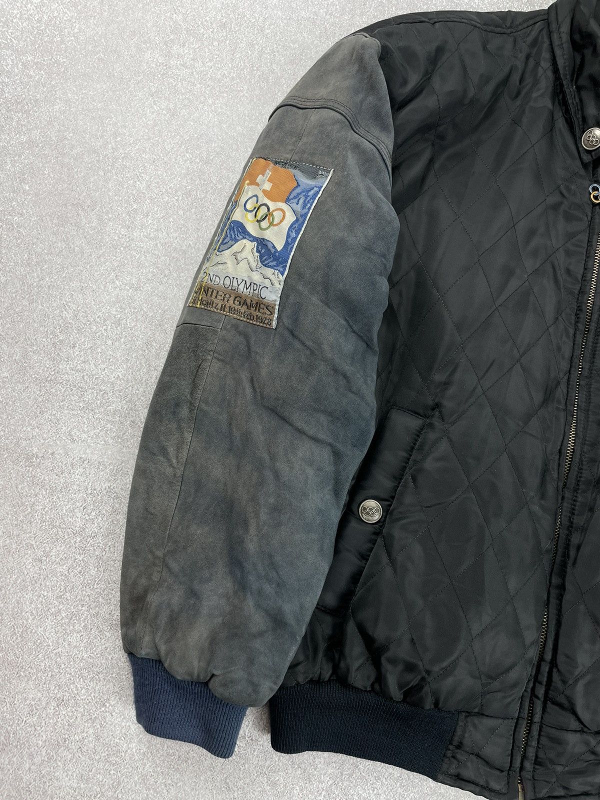 Adidas × USA Olympics × Vintage Vintage Adidas Olympic Winter Games ST.Moritz Bomber Jacket Size US S / EU 44-46 / 1 - 5 Thumbnail