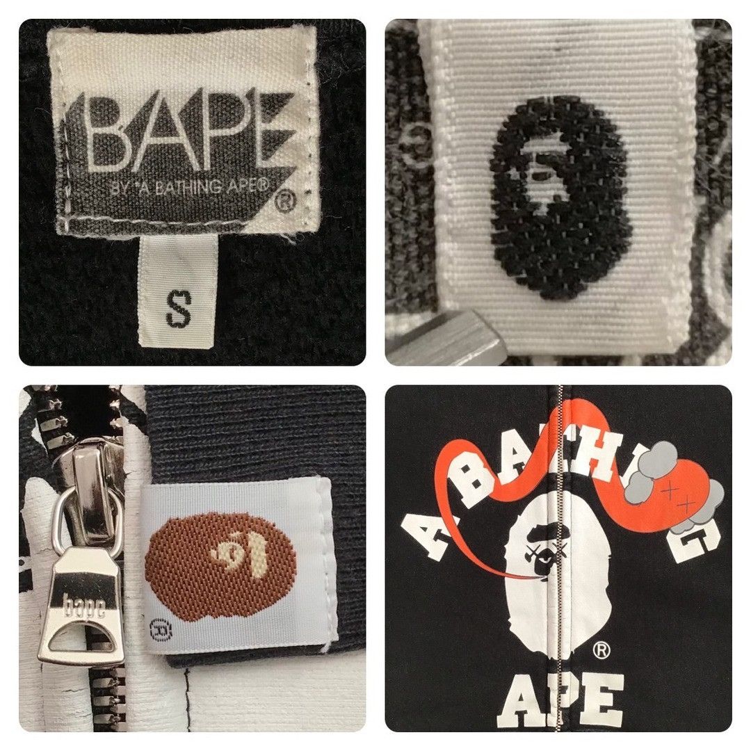 Bape × Kaws × Nigo BAPE × KAWS Bendy college logo full zip hoodie APE NIGO Size US S / EU 44-46 / 1 - 8 Thumbnail