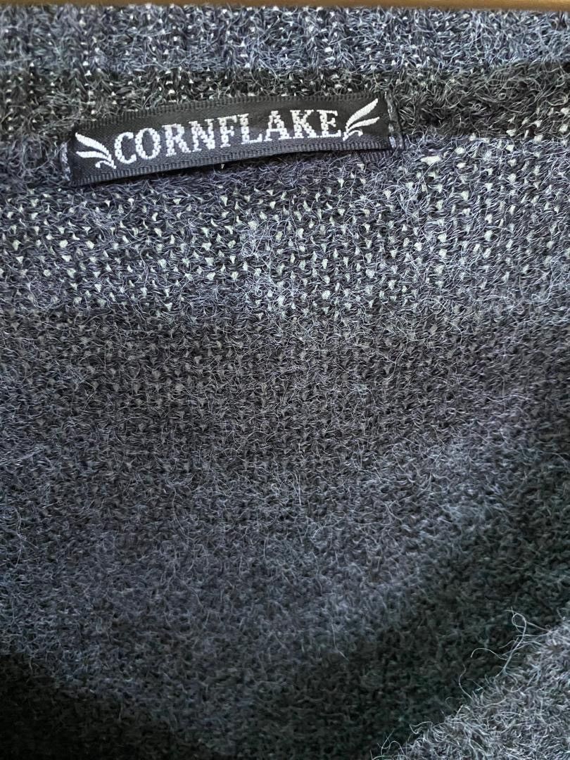 Japanese Brand Distressed Knit Top Cornflake V Neck Punk Style T-Shirt Size M / US 6-8 / IT 42-44 - 14 Thumbnail