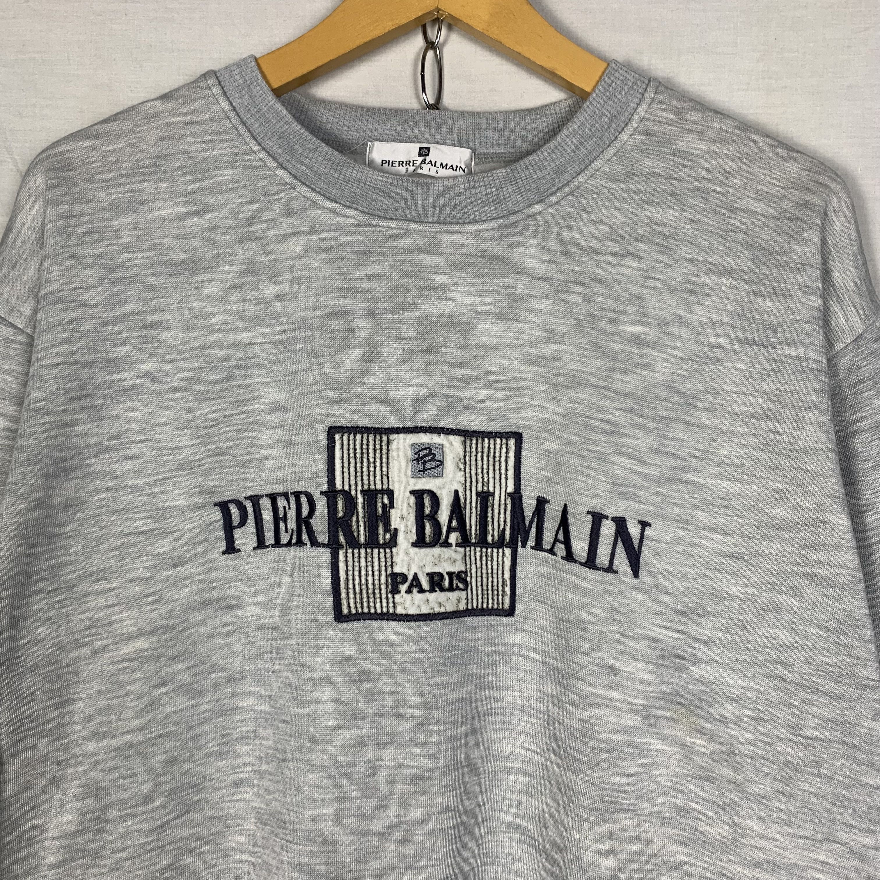 Pierre Balmain Vintage Pierre Balmain Paris Sweatshirt Crewneck Size US M / EU 48-50 / 2 - 2 Thumbnail