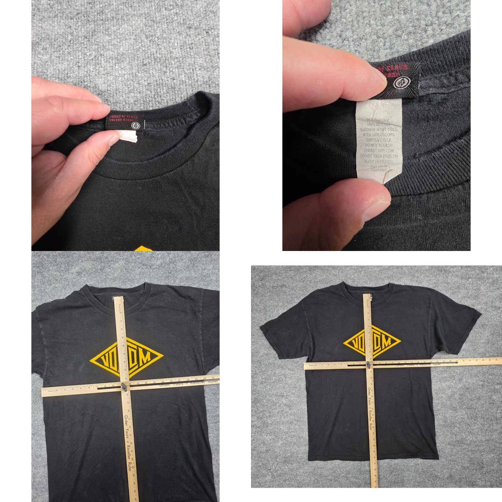 Volcom VINTAGE Volcom T-Shirt Mens Large Black Graphic Print Skater Y2K Grunge Short Sleeve Crew Neck Logo Cotton Shirt Mens Black VINTAGE Size US L / EU 52-54 / 3 - 8 Thumbnail