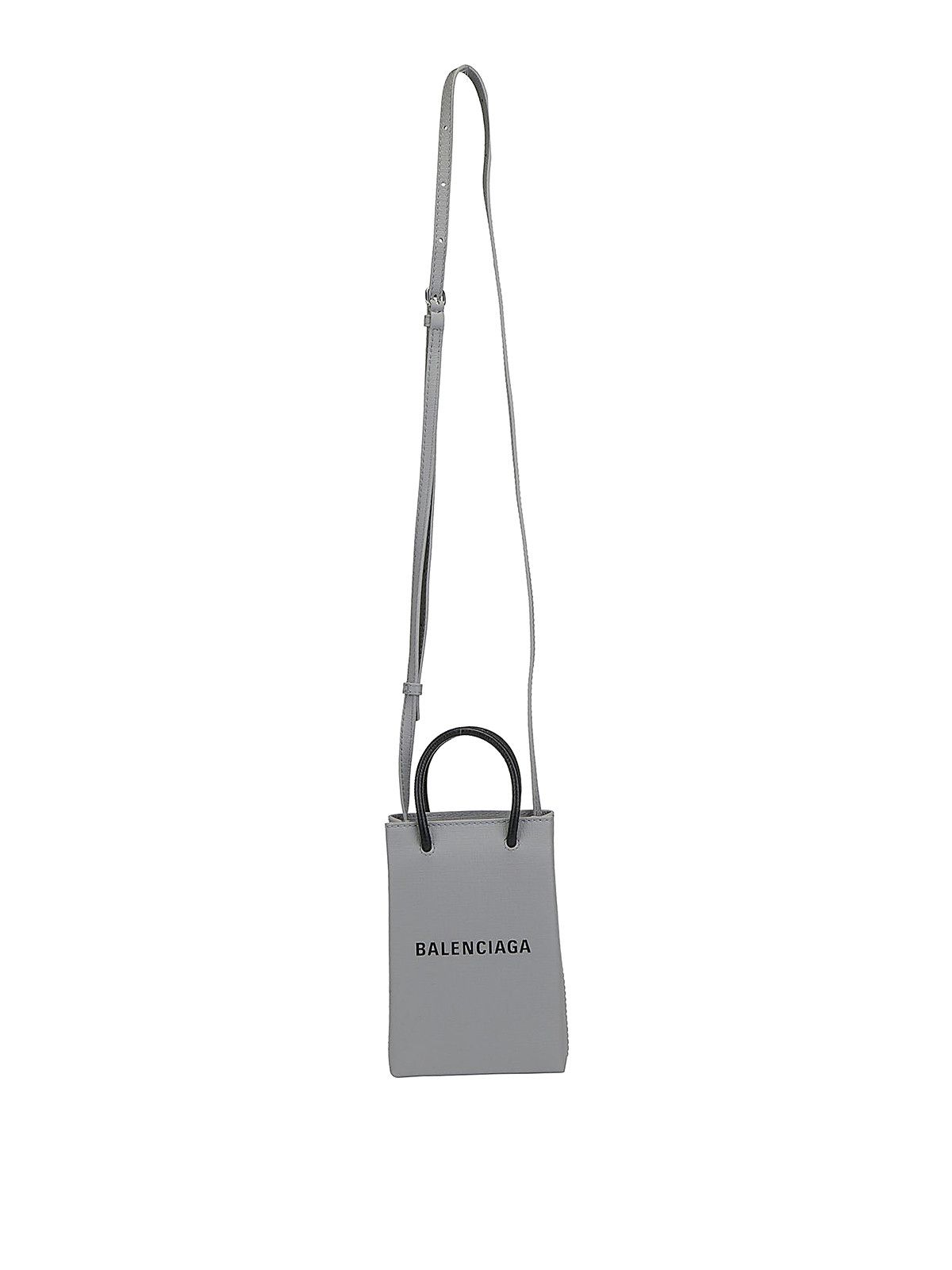 image of Balenciaga O1In1G1223 Shopping Xxs Tote Bag In Anthracite/black, Women's