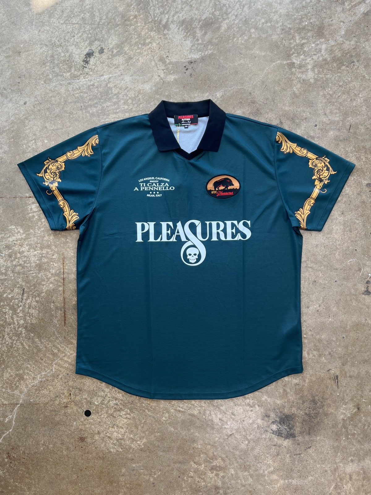 Pleasures Pleasures x Iuter Carlo Soccer Jersey 2XL Size US XXL / EU 58 / 5 - 2 Thumbnail