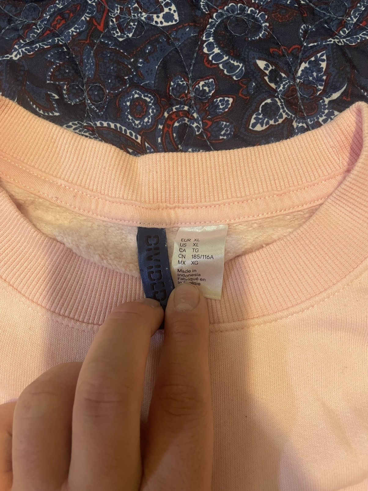 H&M H&M Pink Pullover Size US XL / EU 56 / 4 - 2 Thumbnail