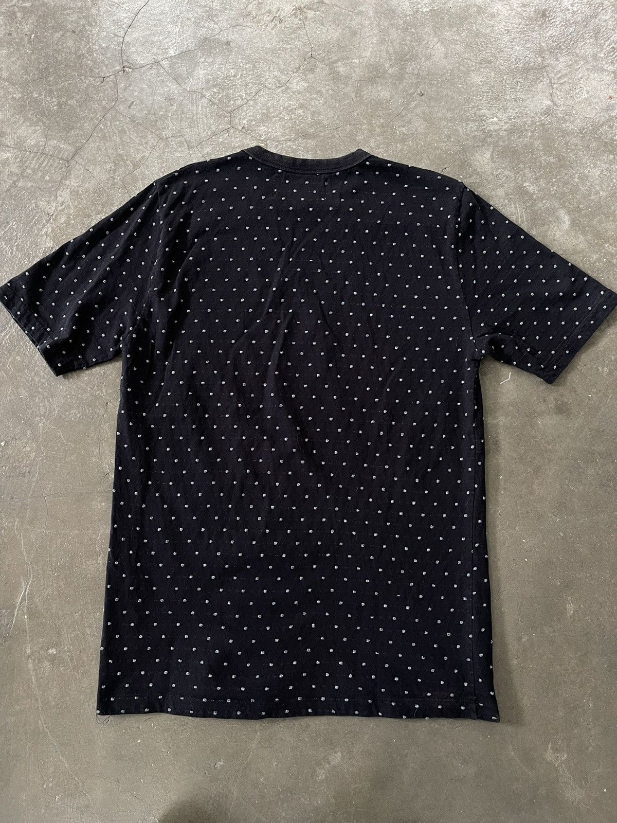 Our Legacy AW14 Our Legacy Melange Jacquard Dot Black Tee Size US L / EU 52-54 / 3 - 2 Thumbnail