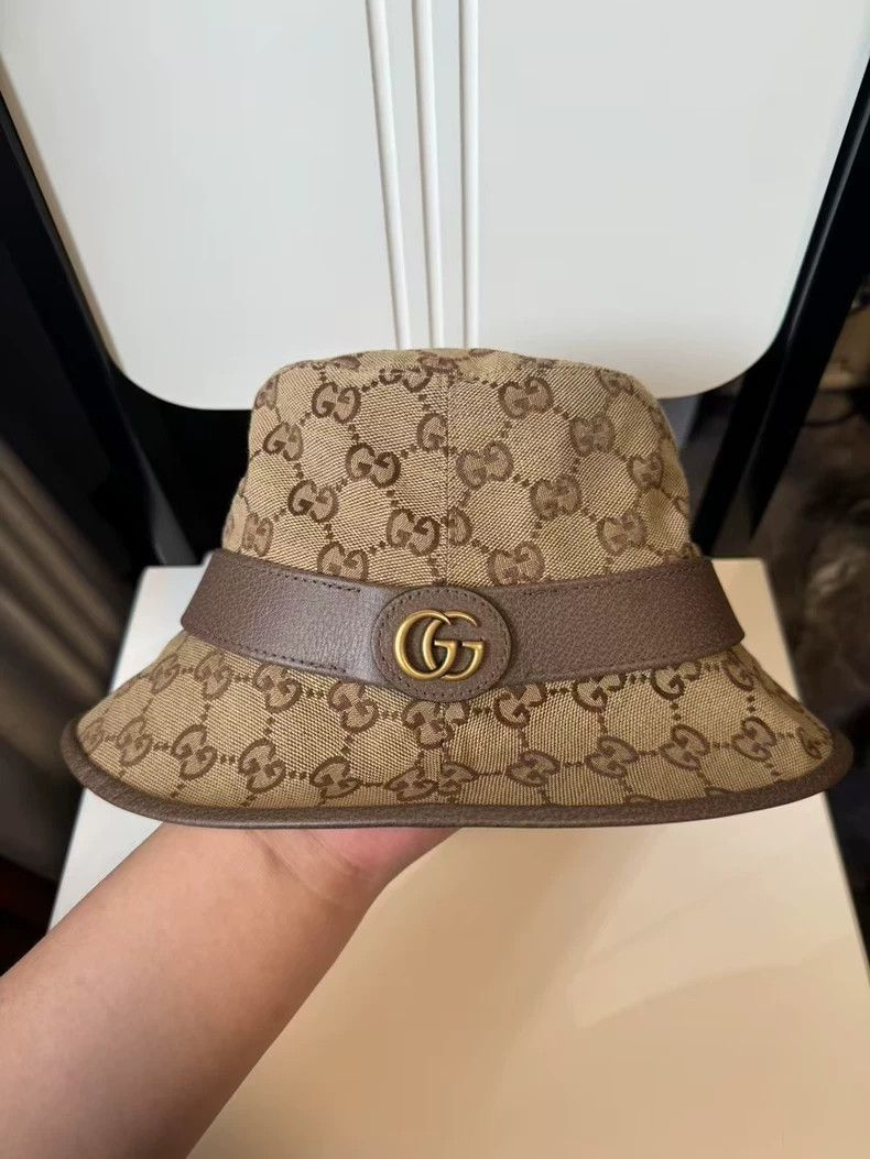 Gucci Gucci Size S Full-print old-flowered fisherman's hat 2505- Size ONE SIZE - 1 Thumbnail