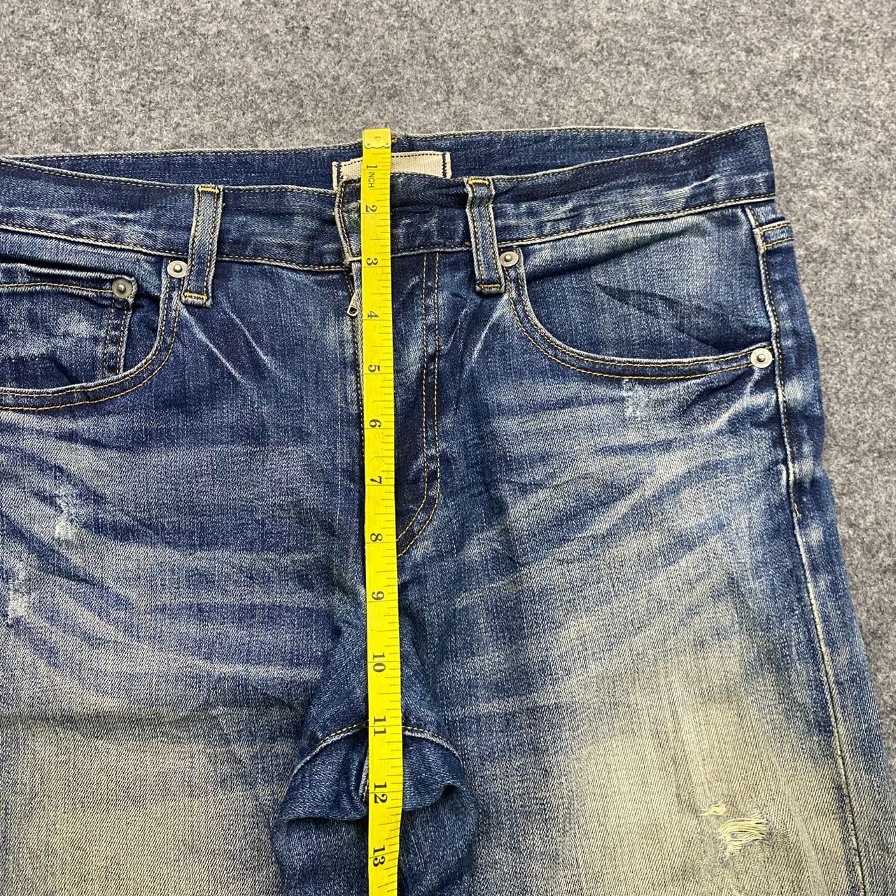 Uniqlo 💥Best Offer💥Vintage Uniqlo Jeans Distressed Denim Size US 32 / EU 48 - 6 Thumbnail