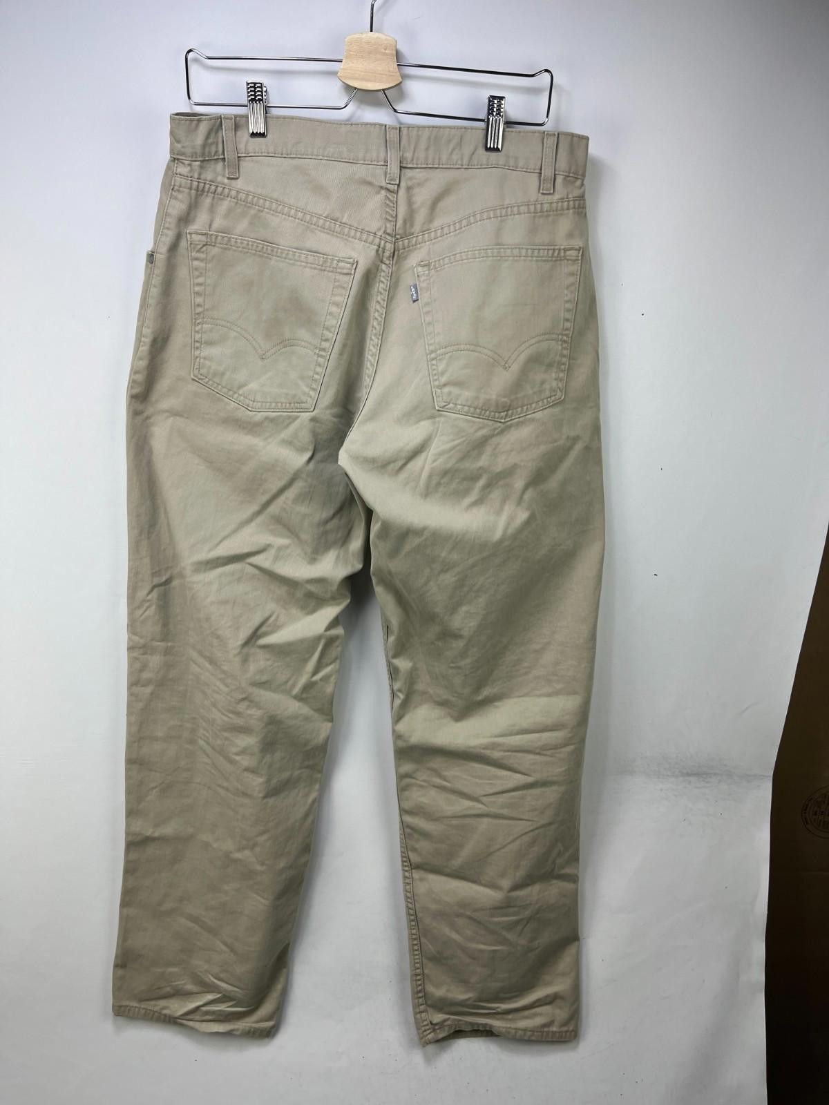 Levi's Vintage 90s Levi's Silvertab Baggy Beige Khaki Pants 34 x 34 Size US 34 / EU 50 - 7 Thumbnail