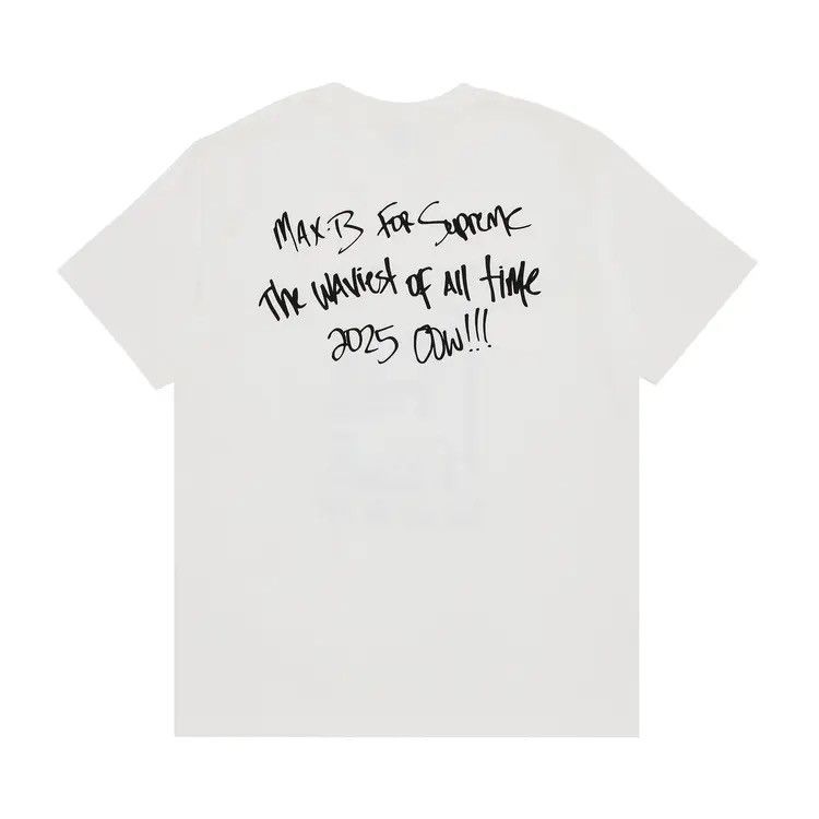 Supreme Supreme Max B Tee White SS25 Size US M / EU 48-50 / 2 - 2 Thumbnail