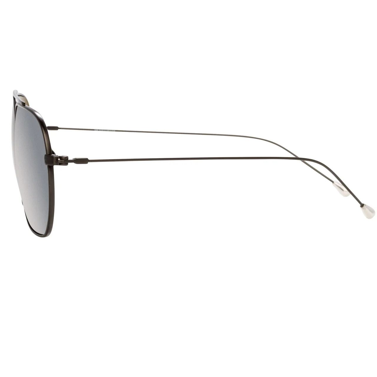 Ann Demeulemeester Ann Demeulemeester Sunglasses Round Gun Metal and Grey Size ONE SIZE - 7 Thumbnail
