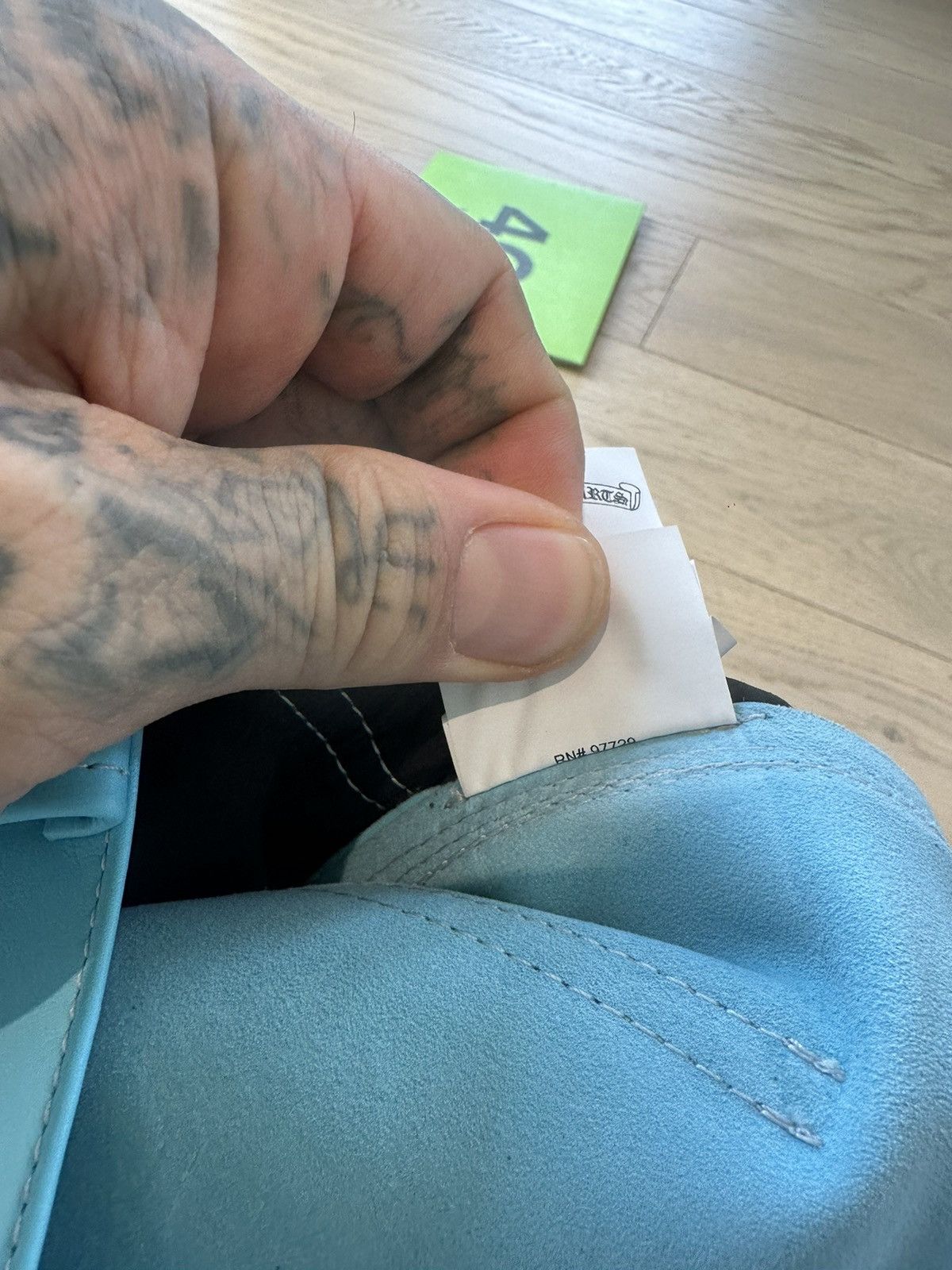 Chrome Hearts CHROME HEARTS NEW TURQUOISE LEATHER SHORTS 36 38 XXXL Size US 36 / EU 52 - 13 Thumbnail