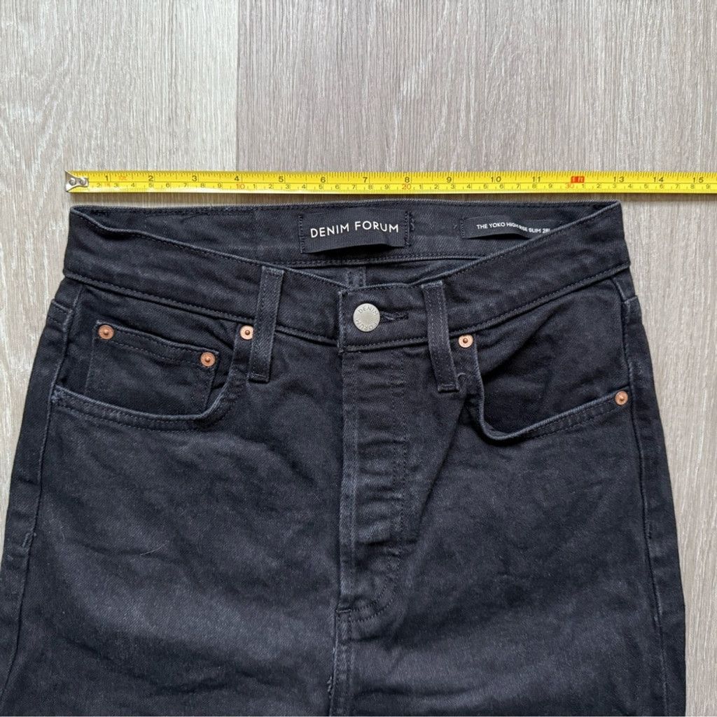 Aritzia Denim Forum Yoko High Rise Slim Women's Skinny Black Jeans Size 26" / US 2 / IT 38 - 8 Thumbnail