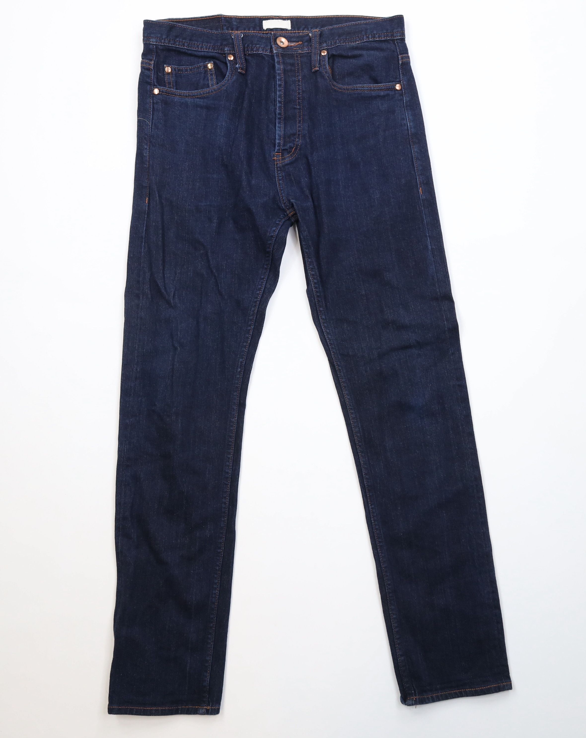 Vintage Unbranded Brand Fly 11oz Selvedge Stretch Tapered Leg Jeans Size US 32 / EU 48 - 1 Thumbnail