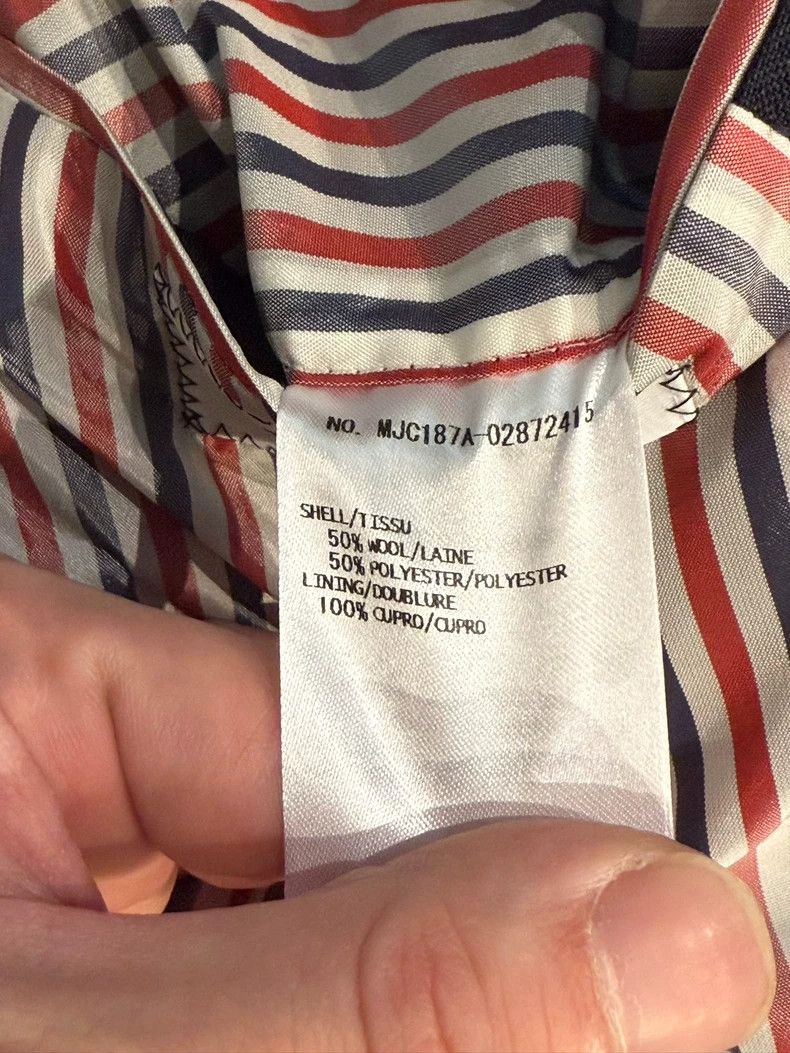 Thom Browne Thom Browne size3 Single-breasted suit jacket in dark blue Size 42S - 5 Thumbnail